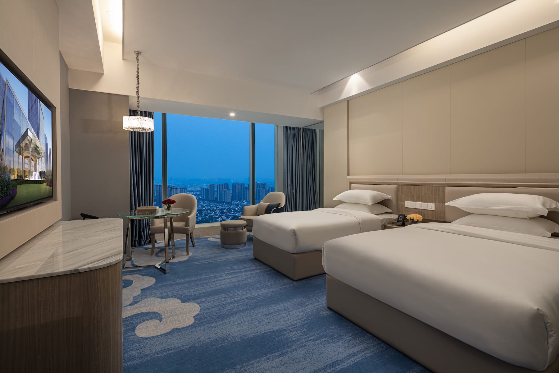 Guest room at the Wyndham Shaoxing Keqiao in Shaoxing, Other than US/Canada