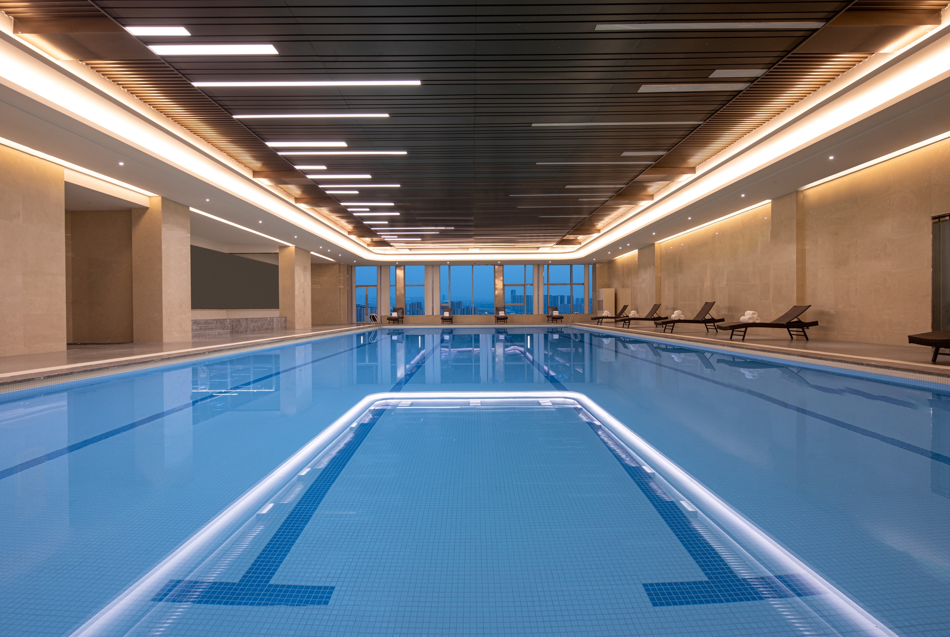 Indoor pool at the Wyndham Shaoxing Keqiao in Shaoxing, Other than US/Canada