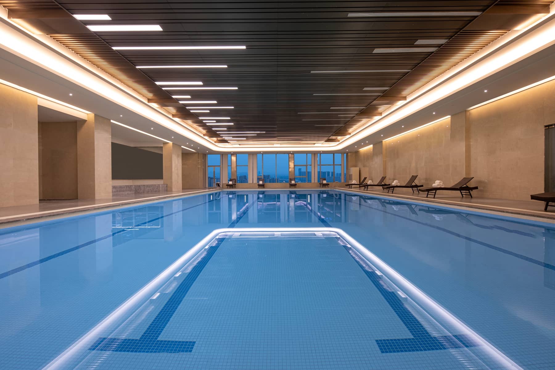 Indoor pool at the Wyndham Shaoxing Keqiao in Shaoxing, Other than US/Canada