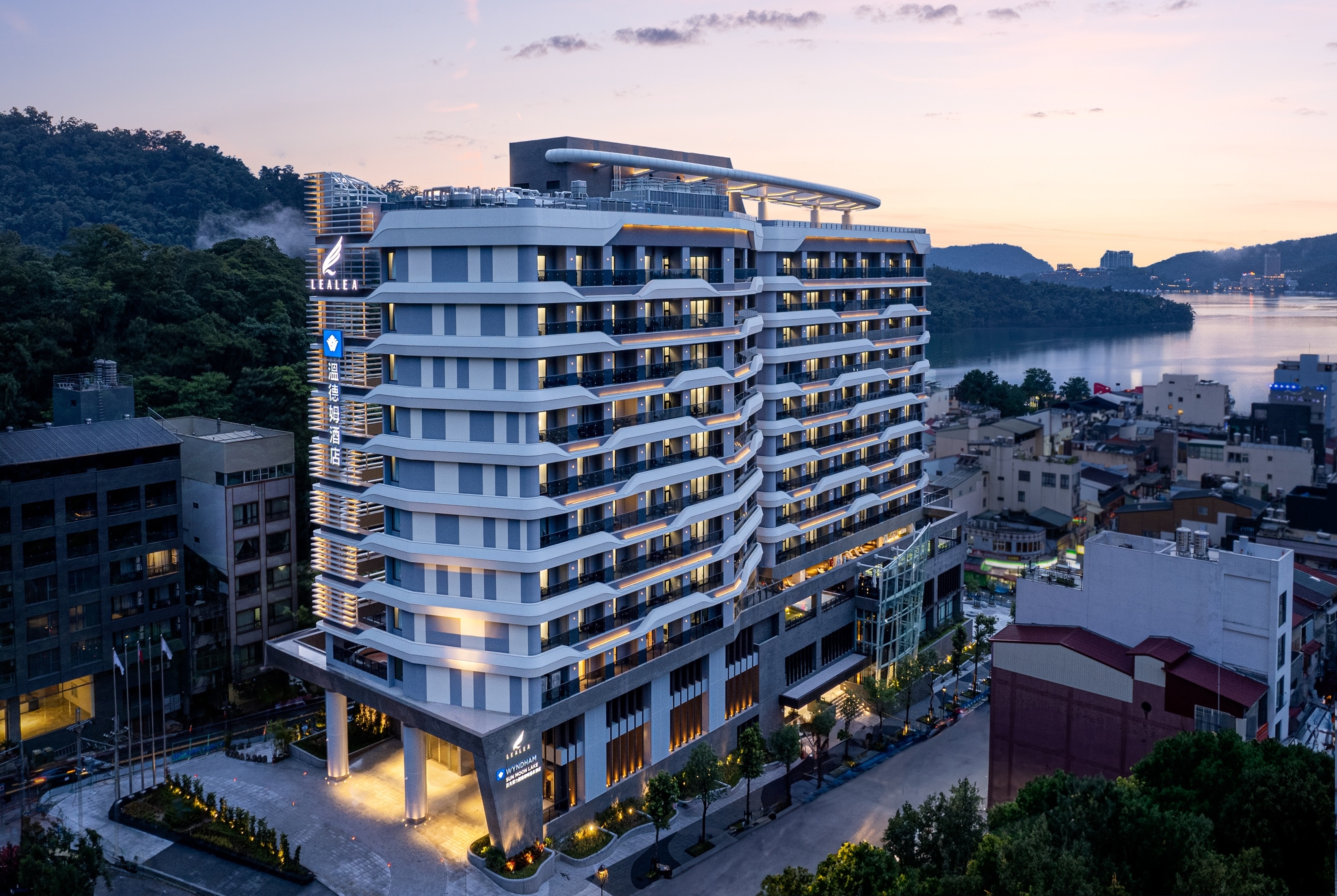 Exterior of Wyndham Sun Moon Lake hotel in Taiwan-Nantou, Other than US/Canada
