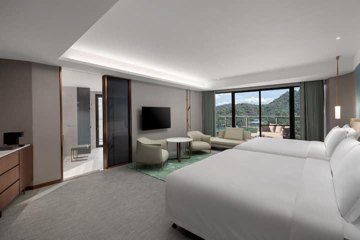 Guest room at the Wyndham Sun Moon Lake in Taiwan-Nantou, Other than US/Canada