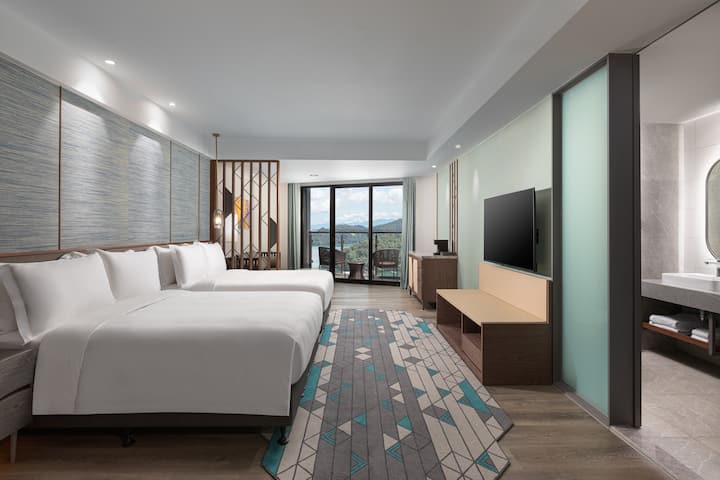 Guest room at the Wyndham Sun Moon Lake in Taiwan-Nantou, Other than US/Canada