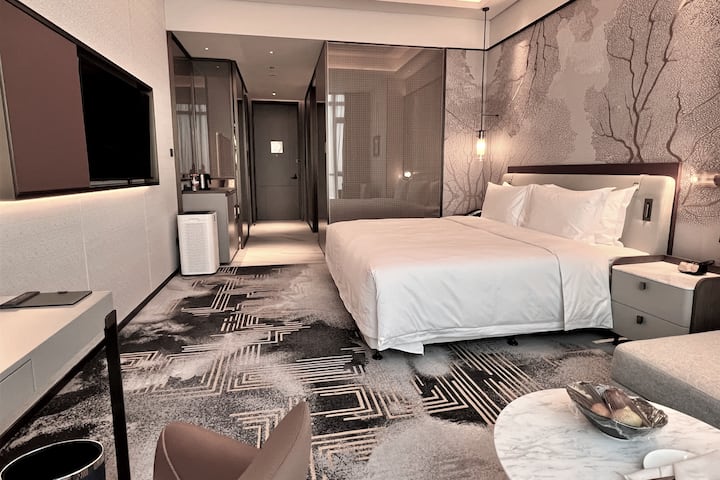 Guest room at the Wyndham Shanxi Xiaohe Xincheng in Taiyuan Shanxi, Other than US/Canada