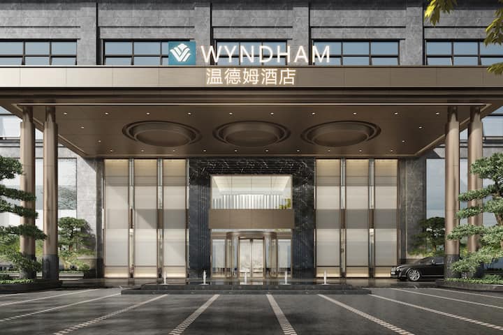 Exterior of Wyndham Wenzhou hotel in Wenzhou, Other than US/Canada