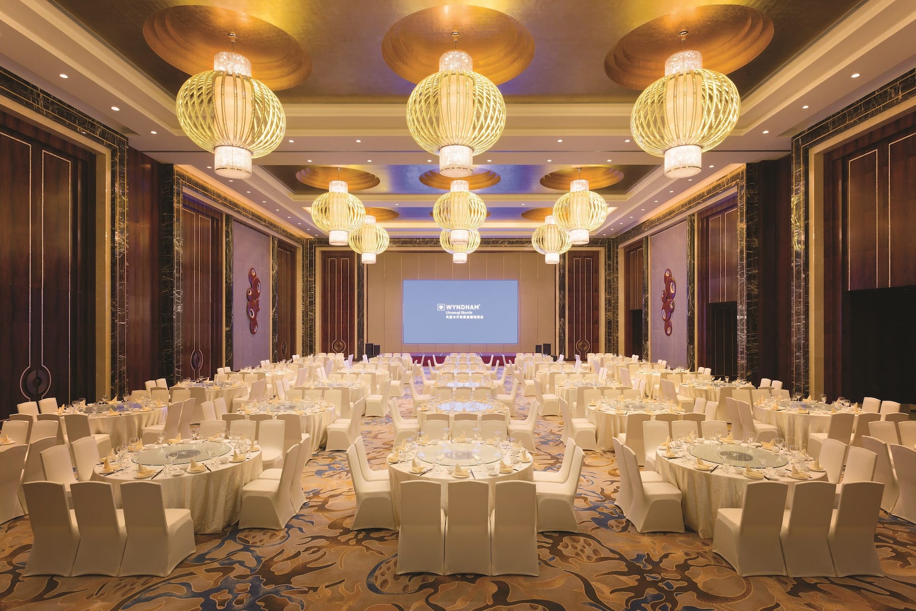 Wyndham Urumqi North ballroom banquet rounds in Wujiaqu, Other than US/Canada