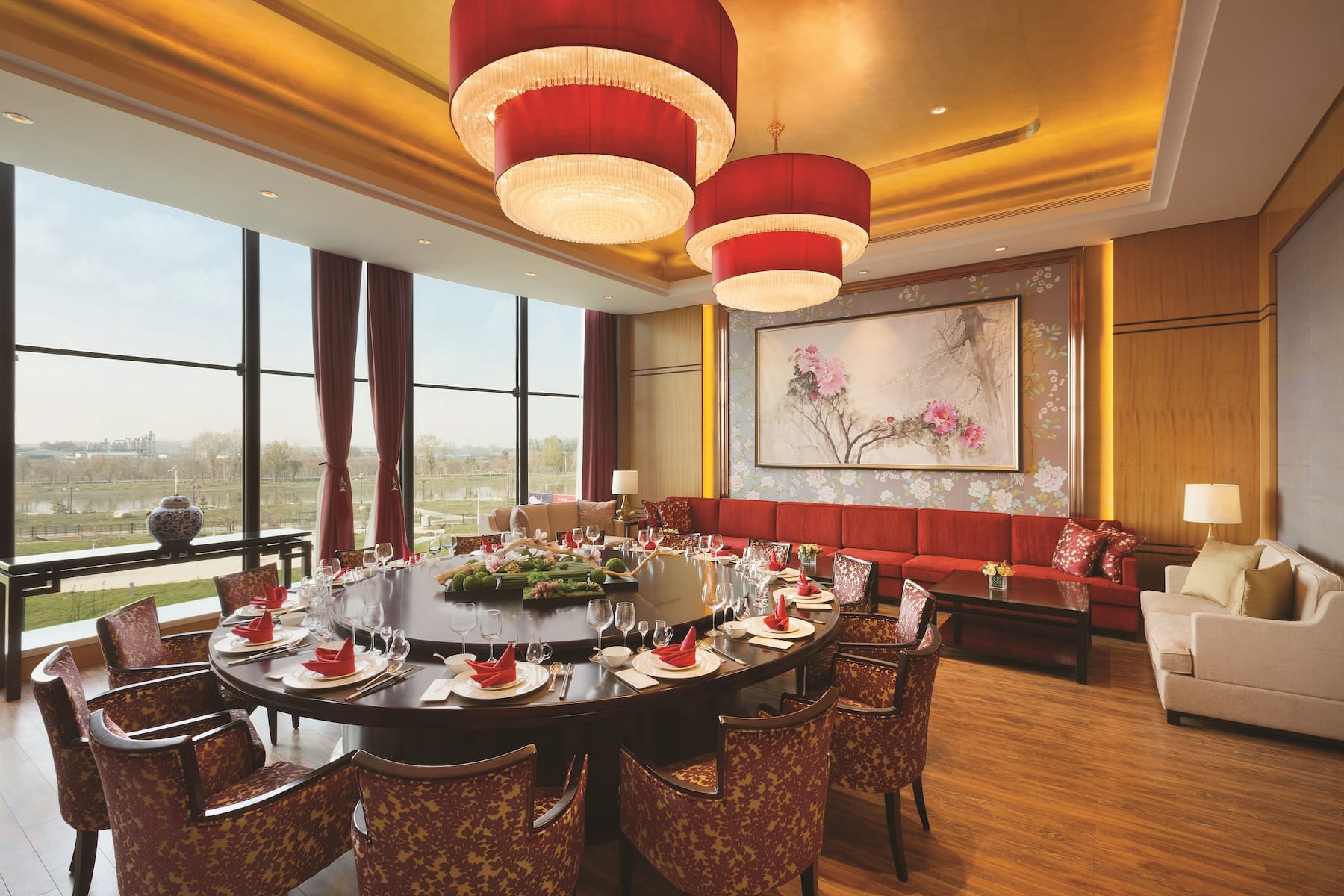 Wyndham Urumqi North restaurant private dining area in Wujiaqu, Other than US/Canada