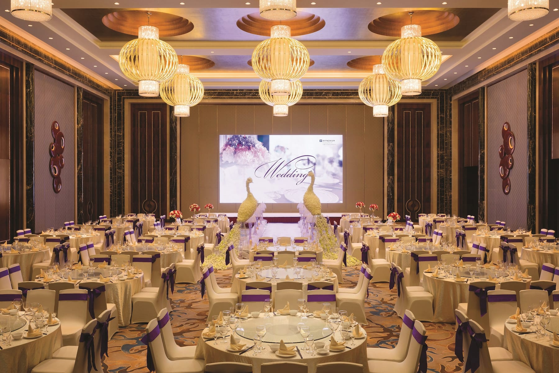 Wyndham Urumqi North ballroom wedding in Wujiaqu, Other than US/Canada
