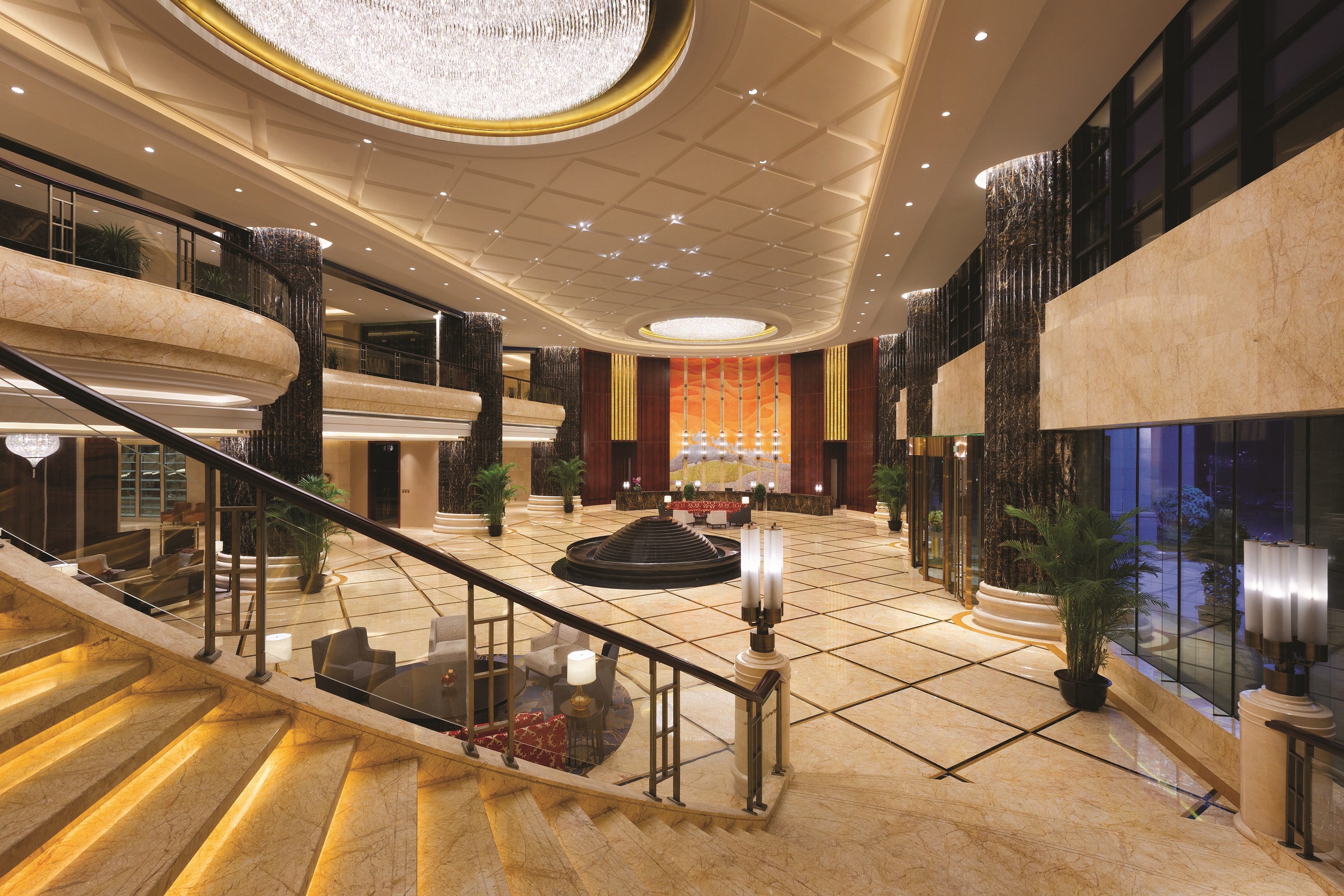 Wyndham Urumqi North lobby atrium in Wujiaqu, Other than US/Canada