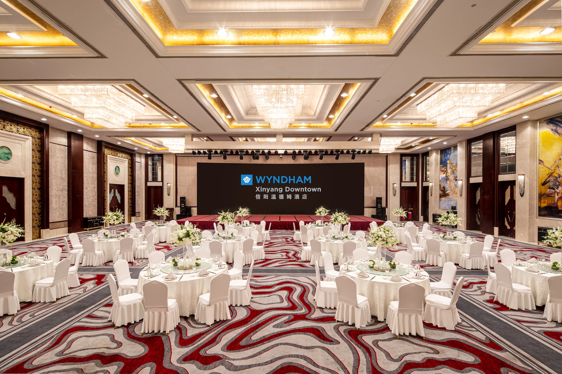 Wyndham Xinyang Downtown grand ballroom in Xinyang, Other than US/Canada