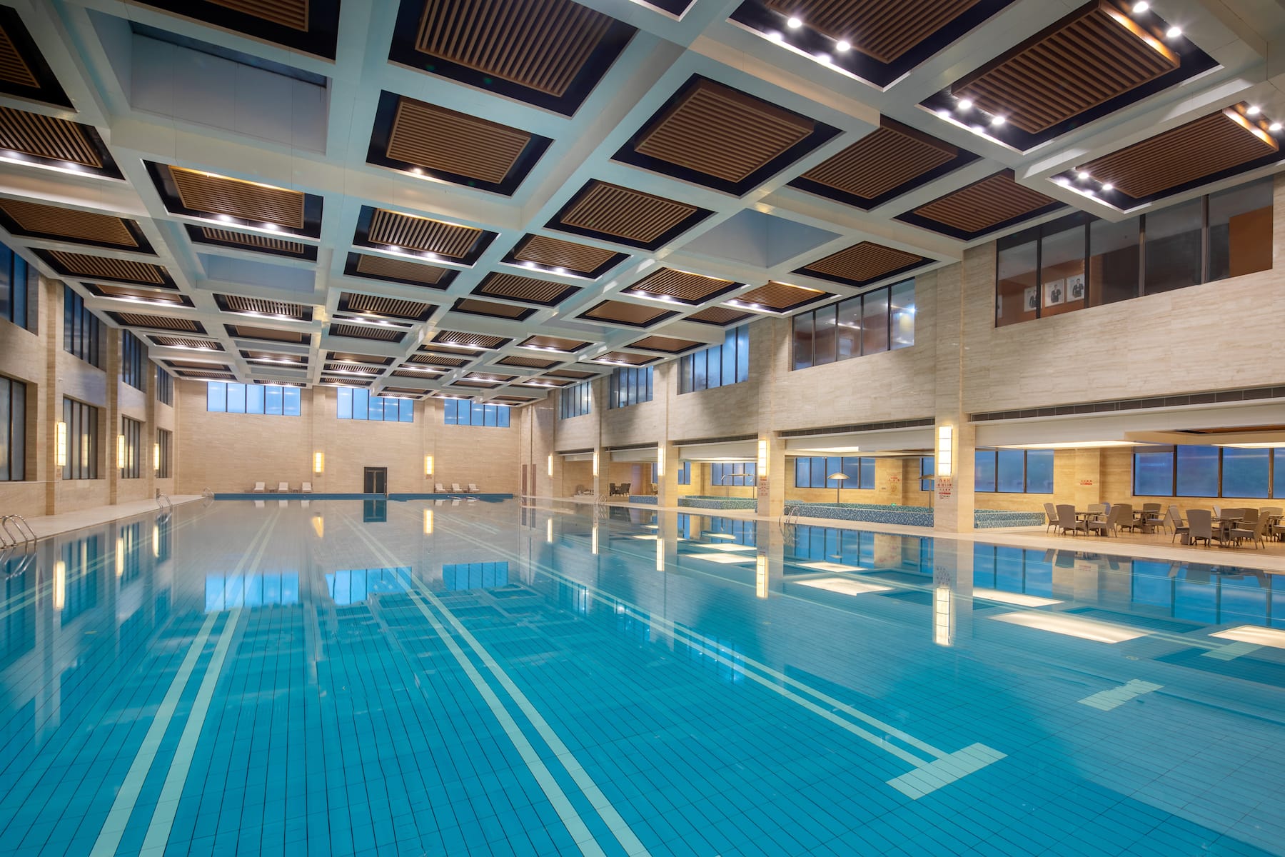 Indoor pool at the Wyndham Xinyang Downtown in Xinyang, Other than US/Canada