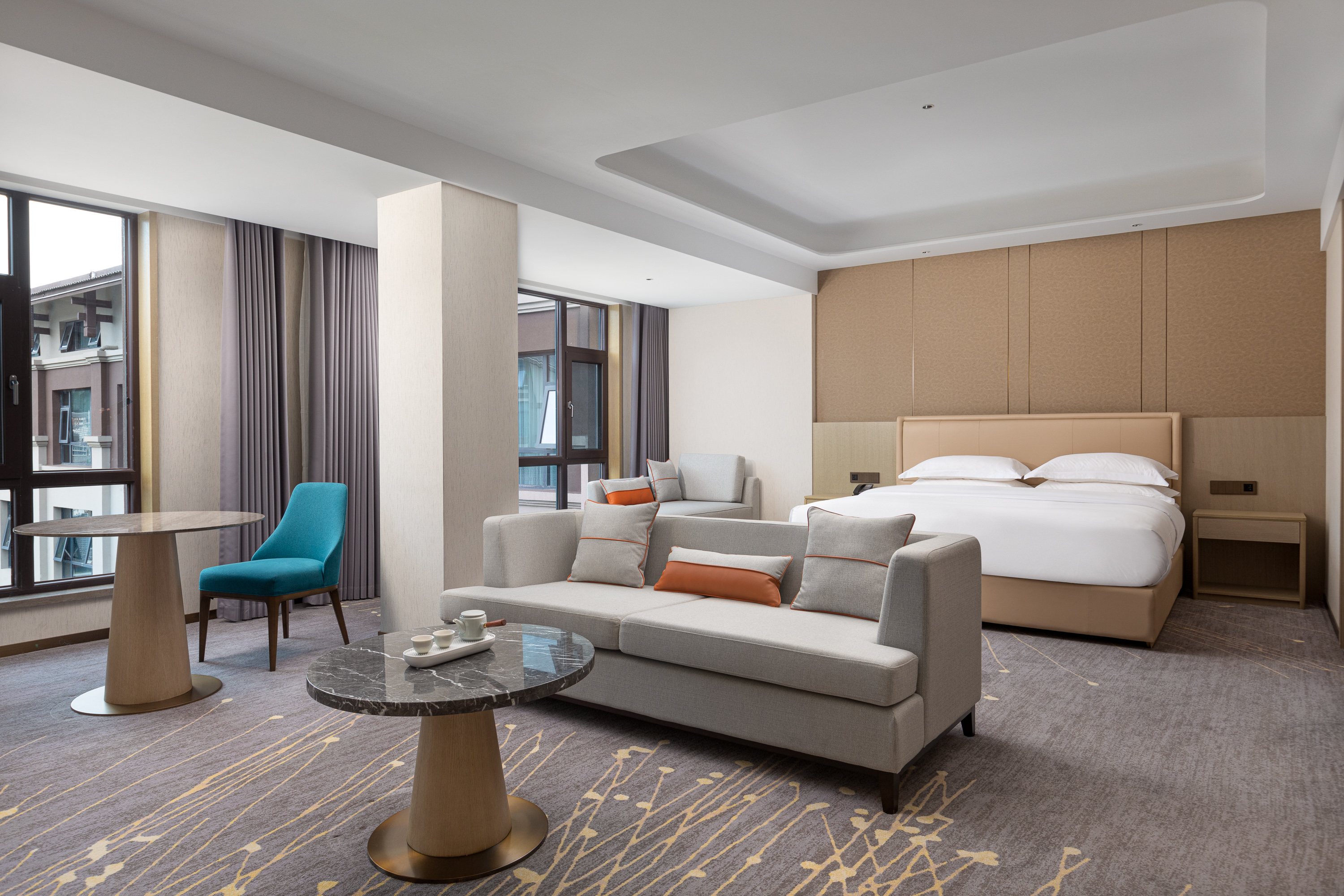 Guest room at the Wyndham Zhangjiajie Wulingyuan in Zhangjiaje, Other than US/Canada