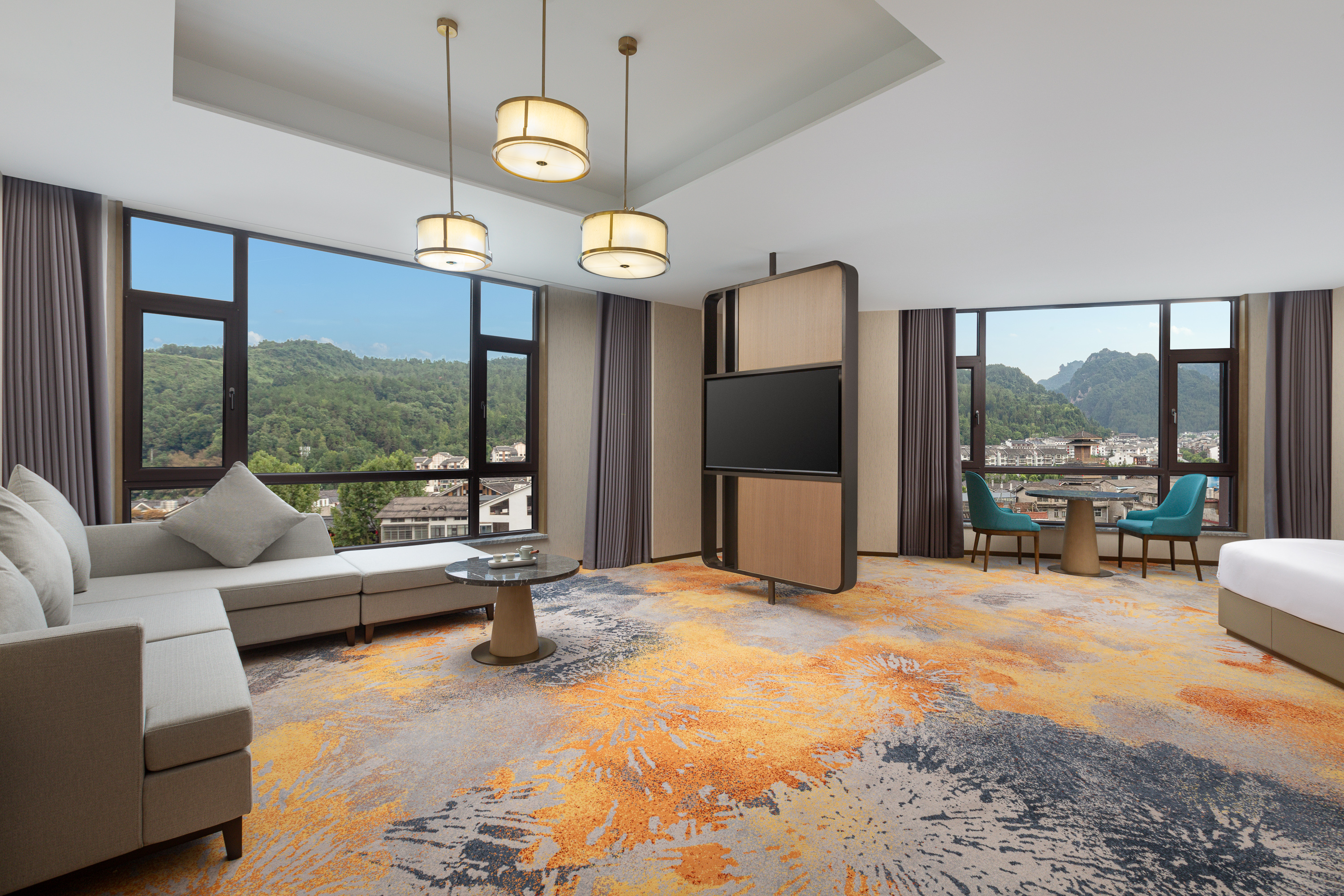 Guest room at the Wyndham Zhangjiajie Wulingyuan in Zhangjiaje, Other than US/Canada