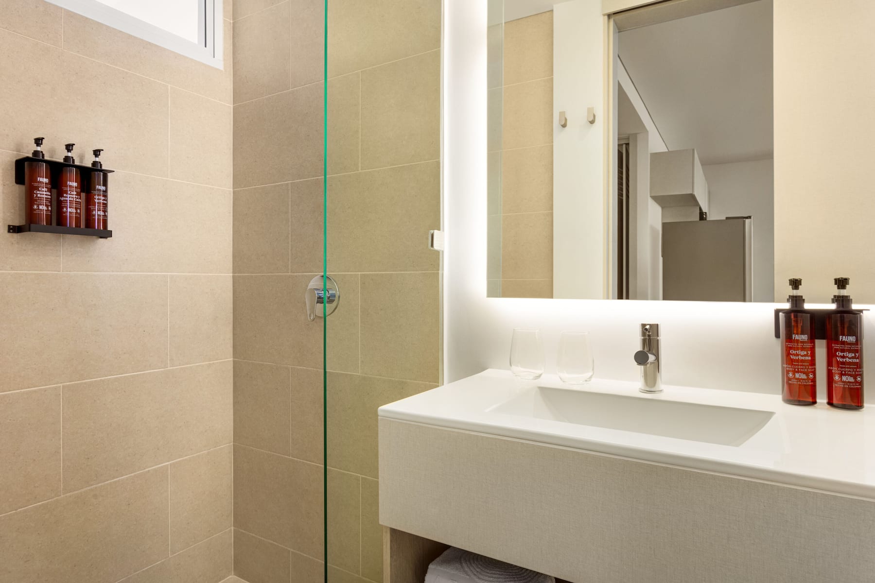 Guest room bath at the Wyndham Santa Marta Aluna Beach in Santa Marta, Other than US/Canada