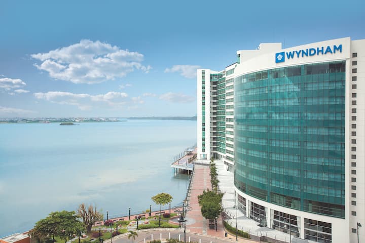 Exterior of Wyndham Guayaquil Puerto Santa Ana hotel in Guayaquil, Other than US/Canada