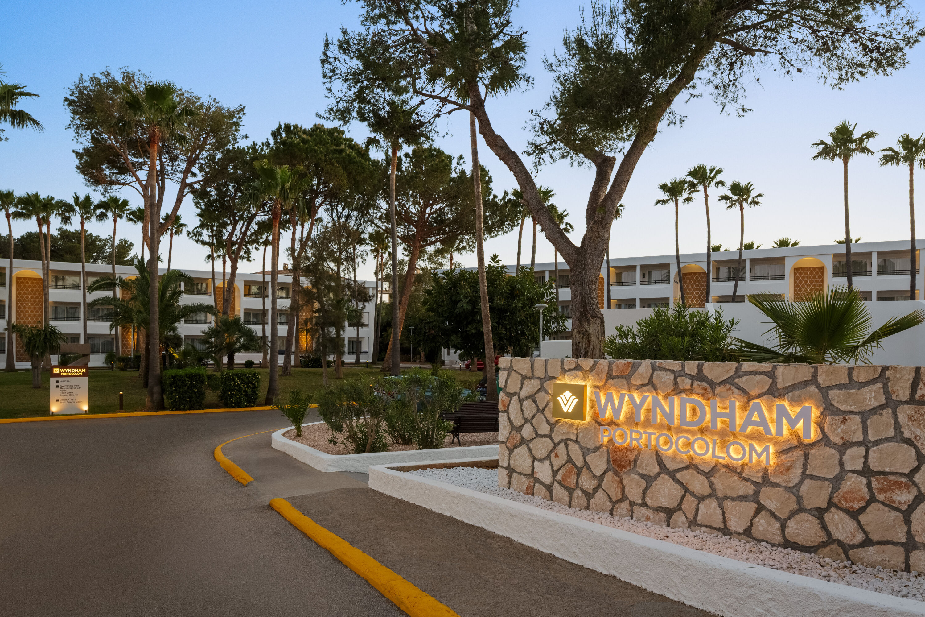 Exterior of Wyndham Mallorca Portocolom Resort hotel in Portocolom, Other than US/Canada