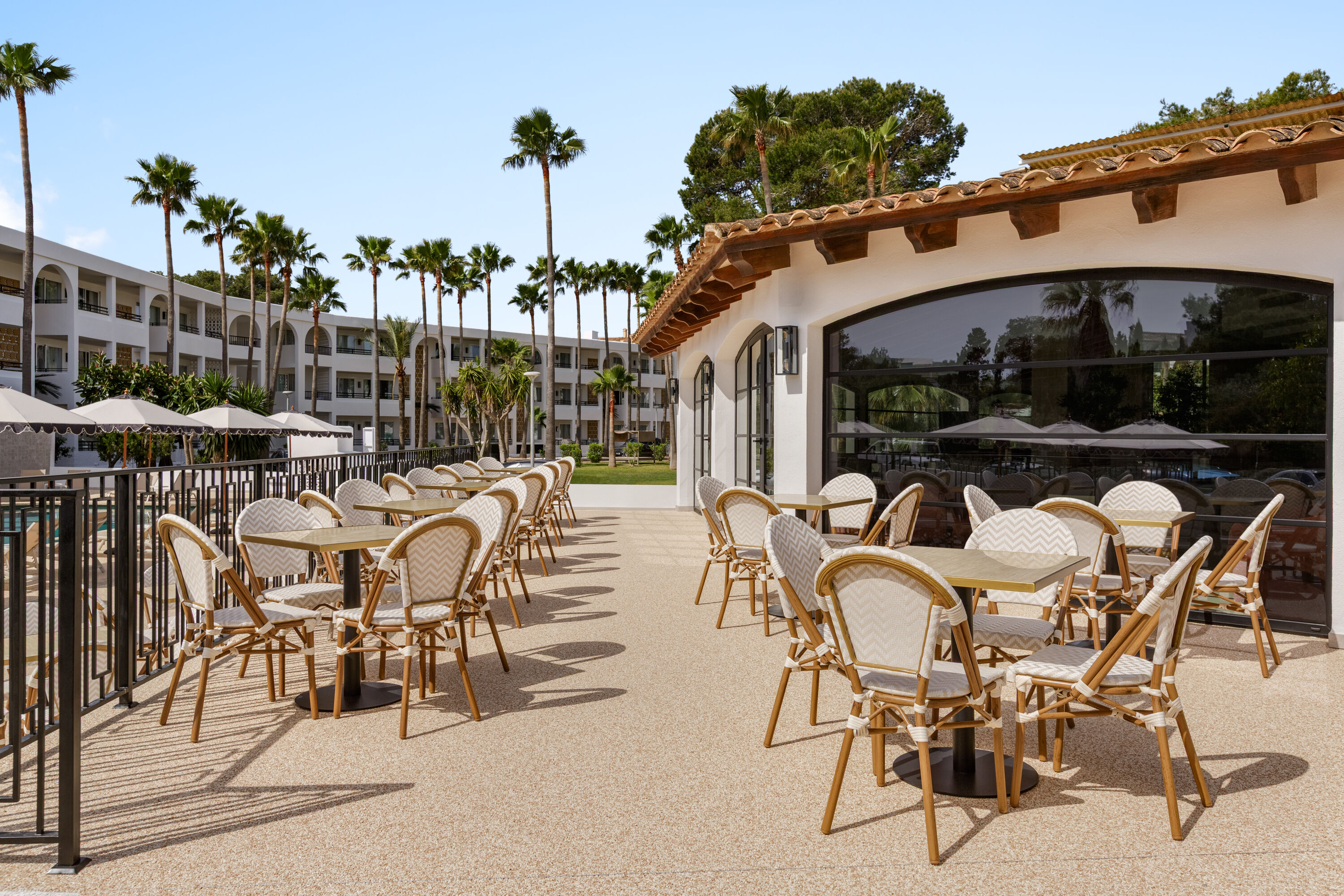 Bar patio at Wyndham Mallorca Portocolom Resort in Portocolom, Other than US/Canada