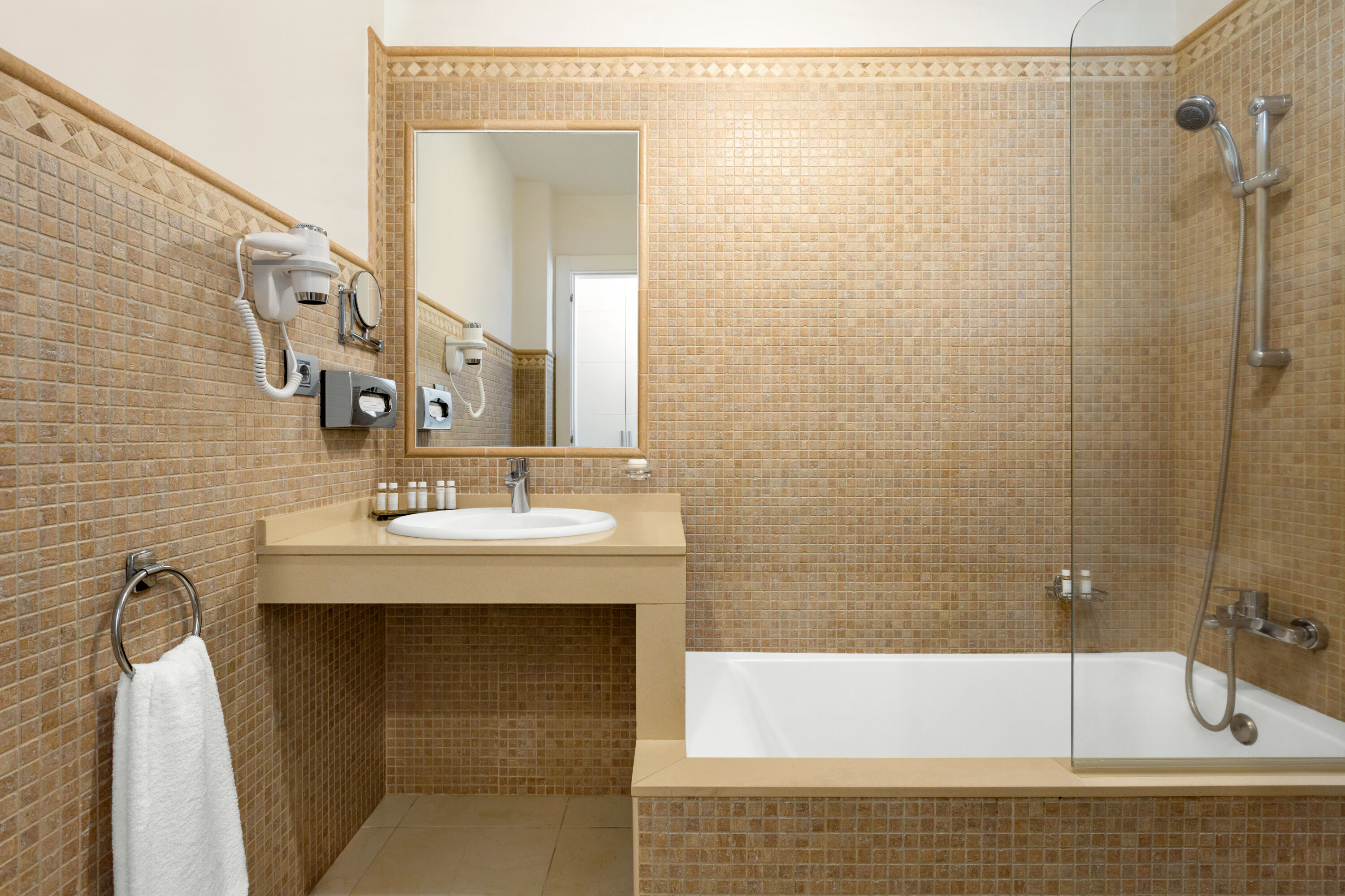 Guest room bath at the Wyndham Residences Tenerife Golf del Sur in San Miguel de Abona, Other than US/Canada