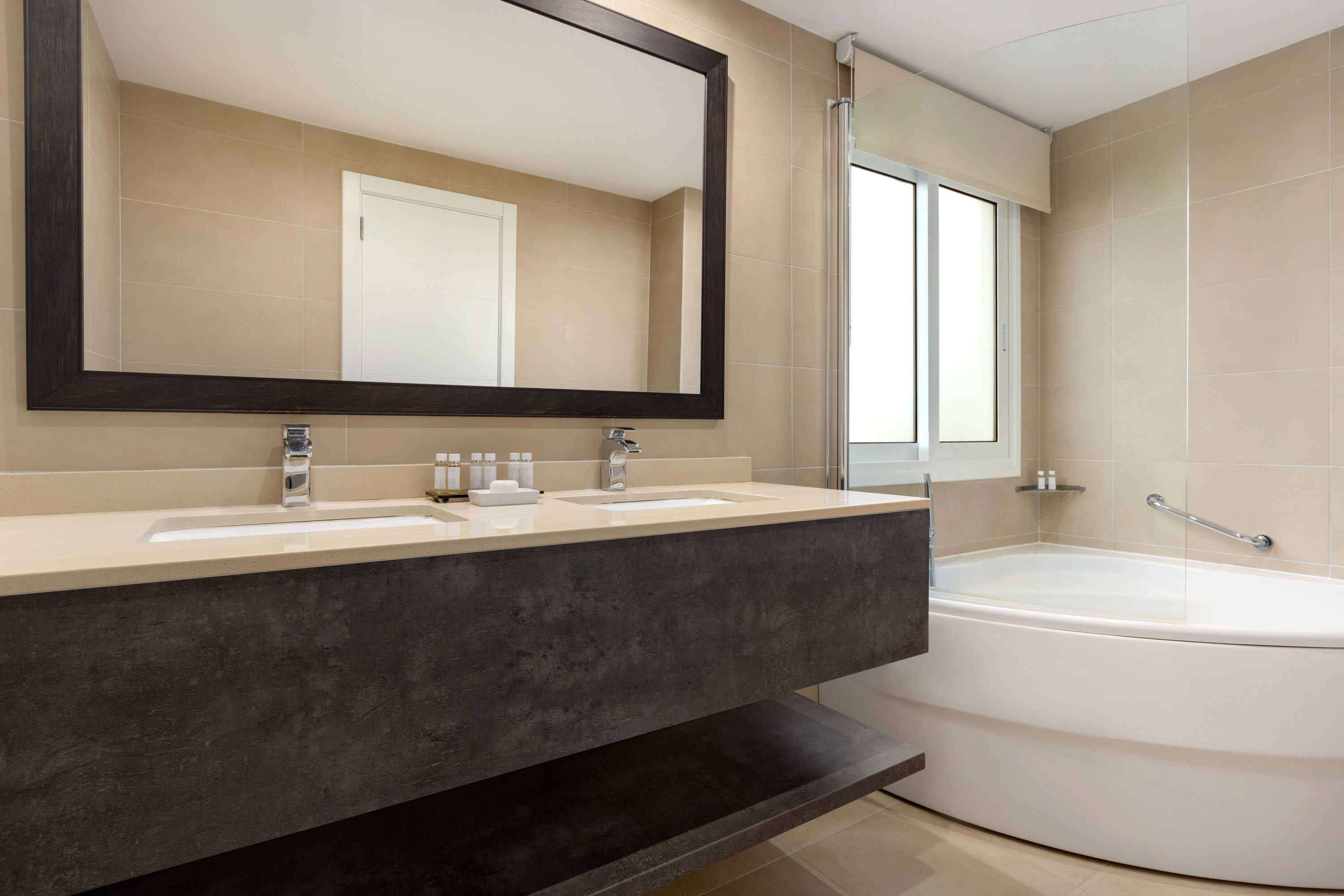 Guest room bath at the Wyndham Residences Tenerife Golf del Sur in San Miguel de Abona, Other than US/Canada