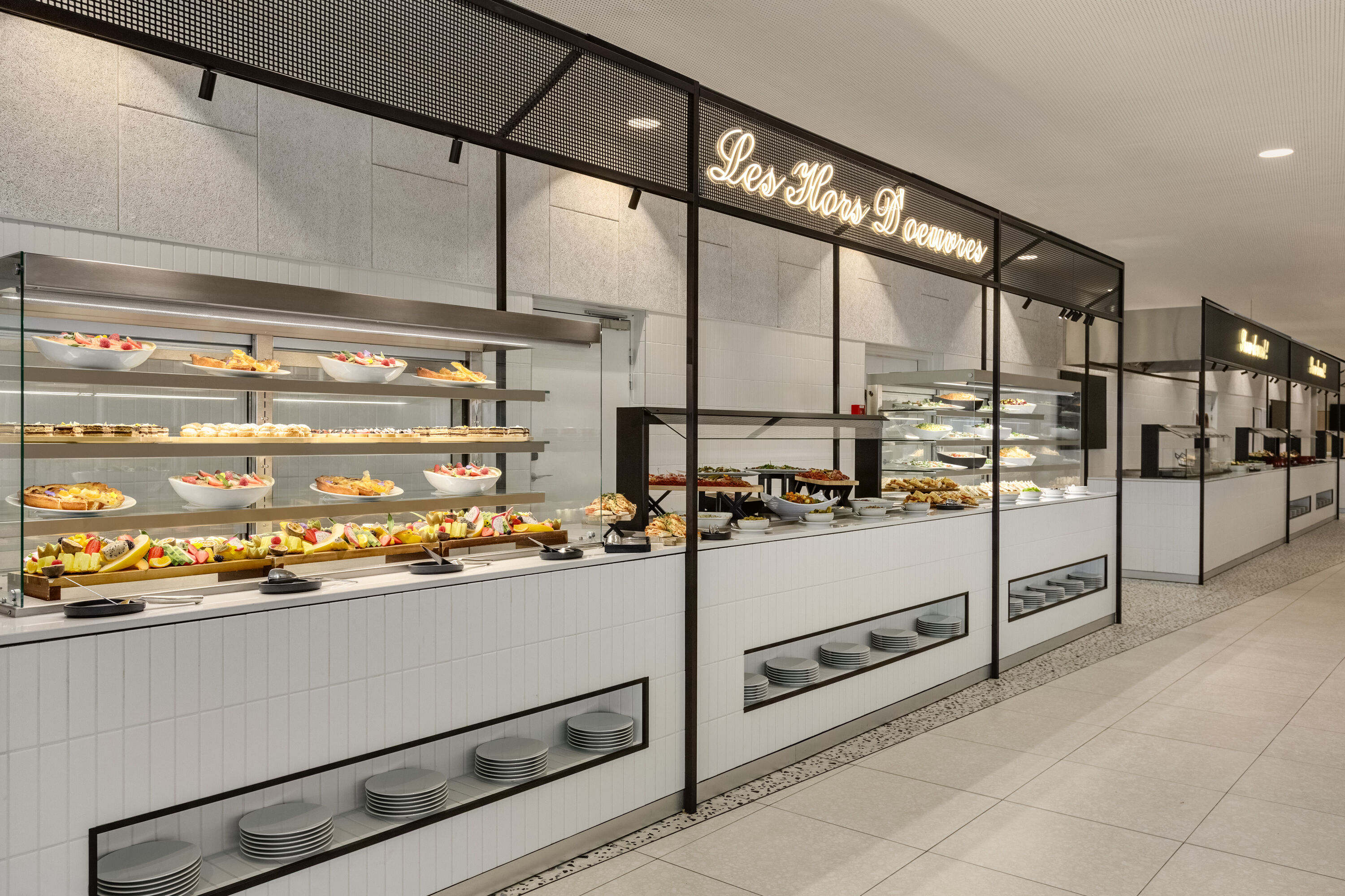 H4 Wyndham Paris Pleyel restaurant buffet in Saint-Denis, Other than US/Canada