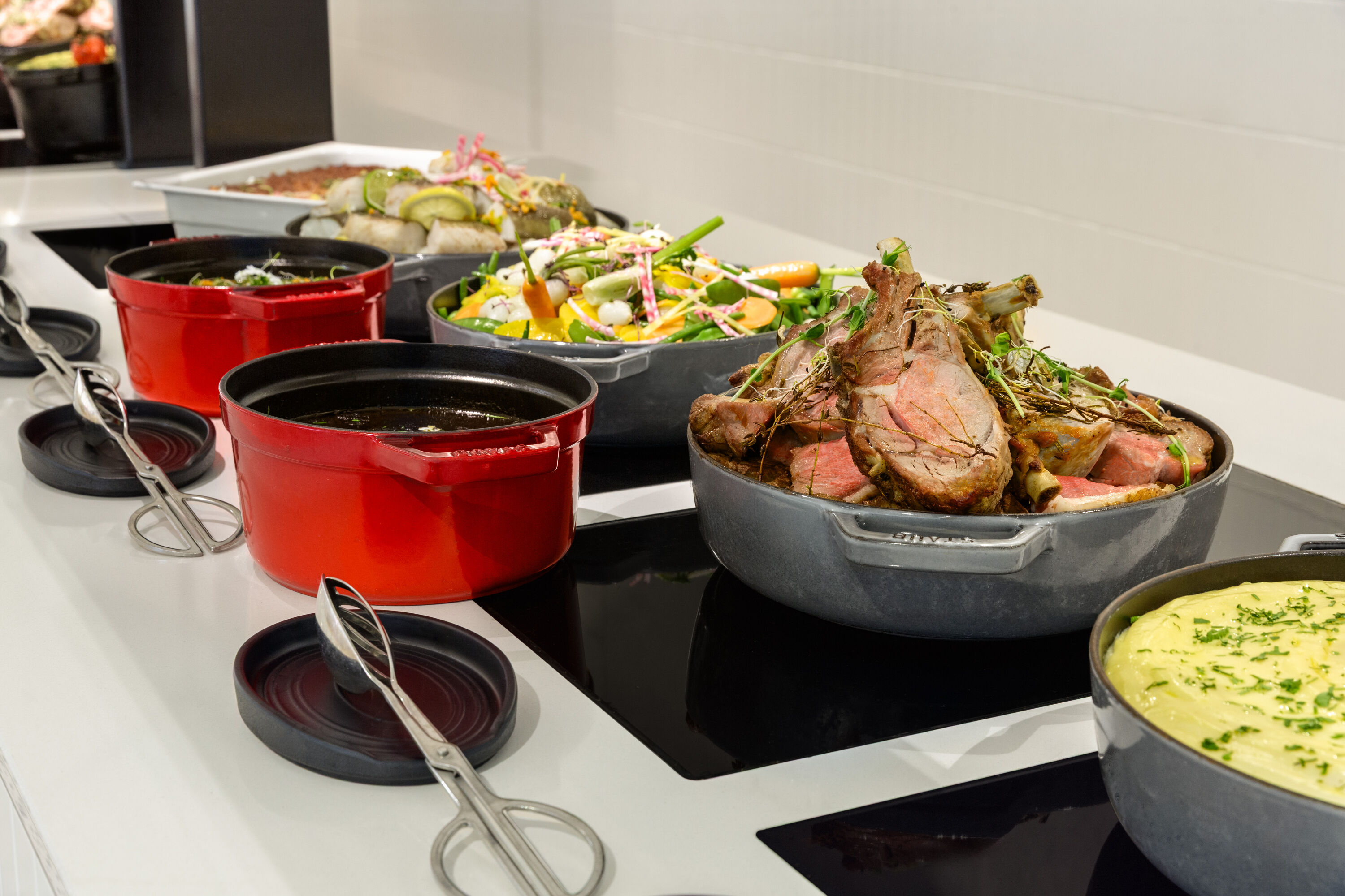 H4 Wyndham Paris Pleyel restaurant buffet in Saint-Denis, Other than US/Canada