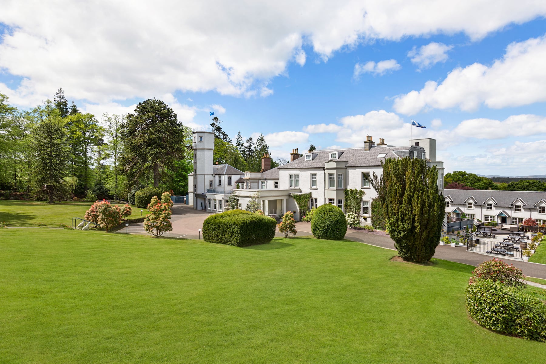 Exterior of Wyndham Duchally Country Estate hotel in Auchterarder, Other than US/Canada