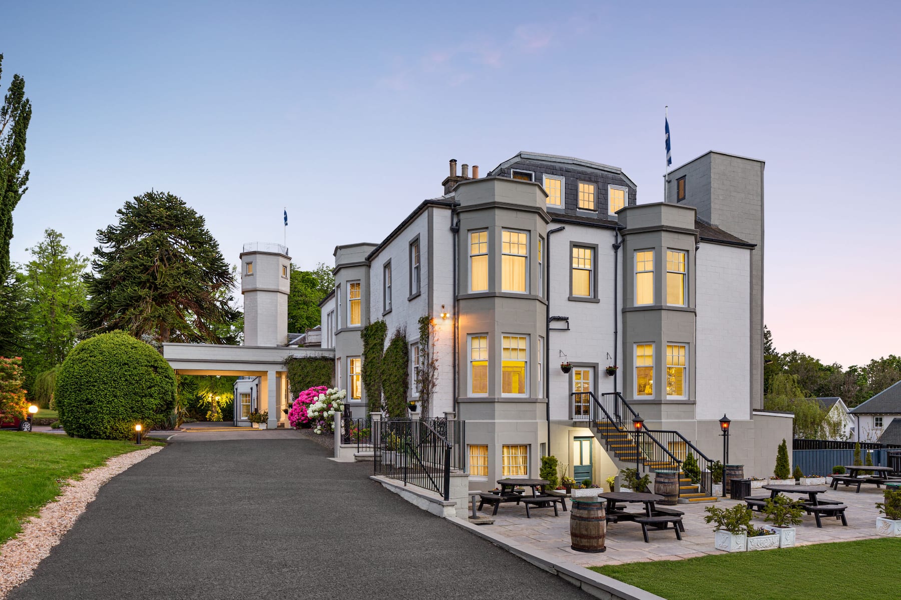 Exterior of Wyndham Duchally Country Estate hotel in Auchterarder, Other than US/Canada