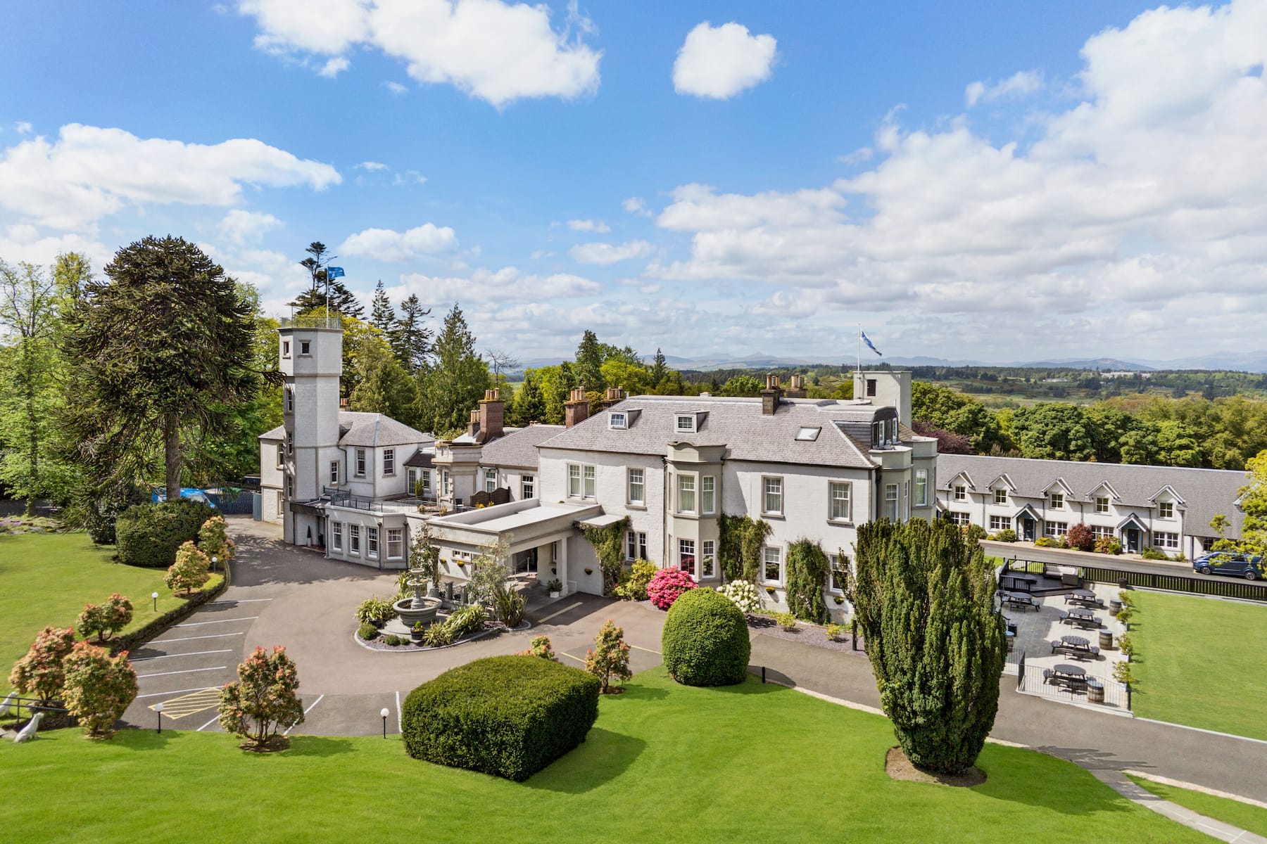 Exterior of Wyndham Duchally Country Estate hotel in Auchterarder, Other than US/Canada