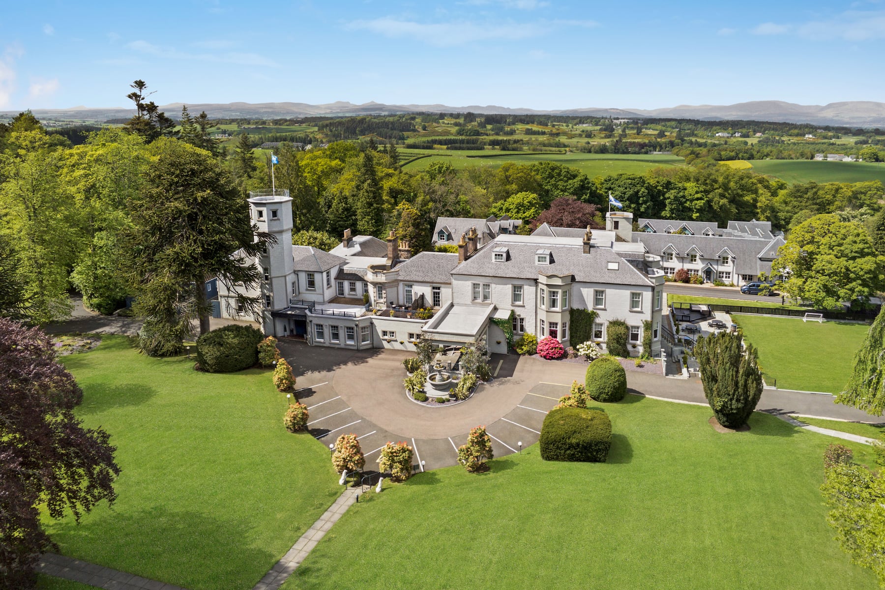 Exterior of Wyndham Duchally Country Estate hotel in Auchterarder, Other than US/Canada