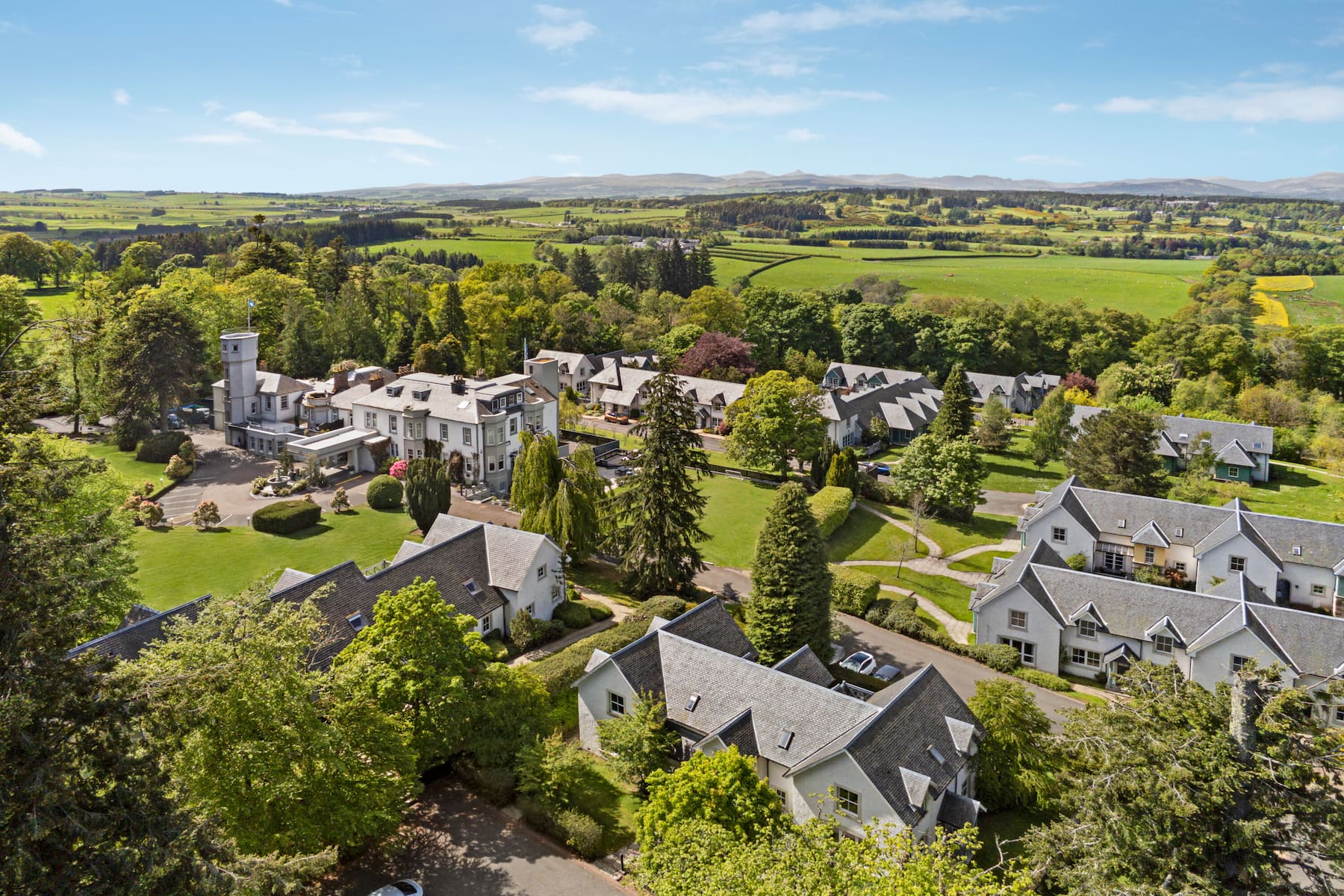 Exterior of Wyndham Duchally Country Estate hotel in Auchterarder, Other than US/Canada
