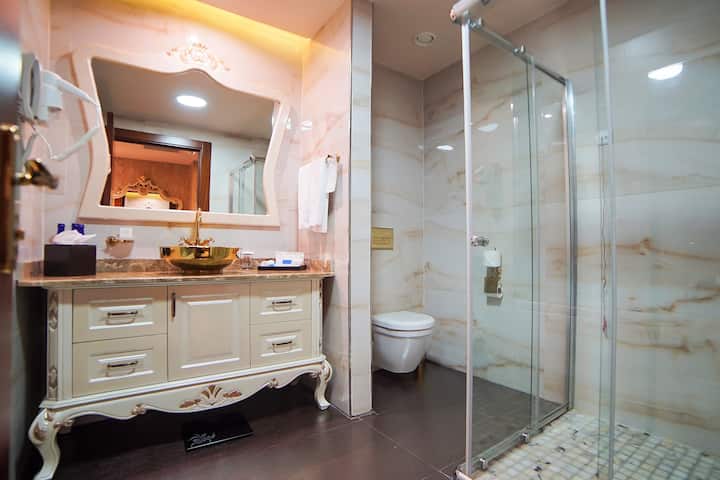 Guest room bath at the Wyndham Batumi in Batumi, Other than US/Canada
