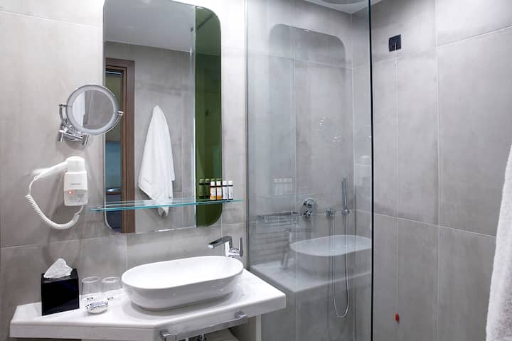 Guest room bath at the Wyndham Athens Residence in Athens, Other than US/Canada