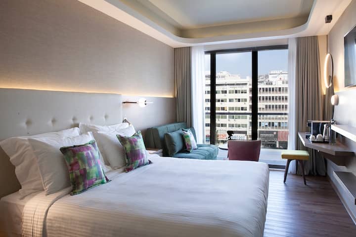 Guest room at the Wyndham Athens Residence in Athens, Other than US/Canada
