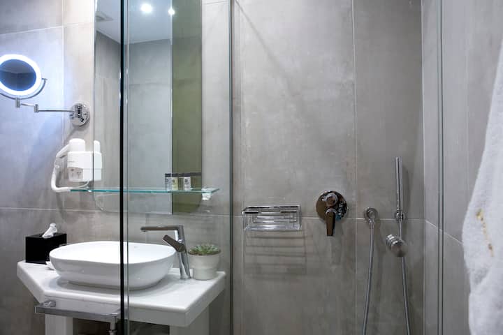 Guest room bath at the Wyndham Athens Residence in Athens, Other than US/Canada