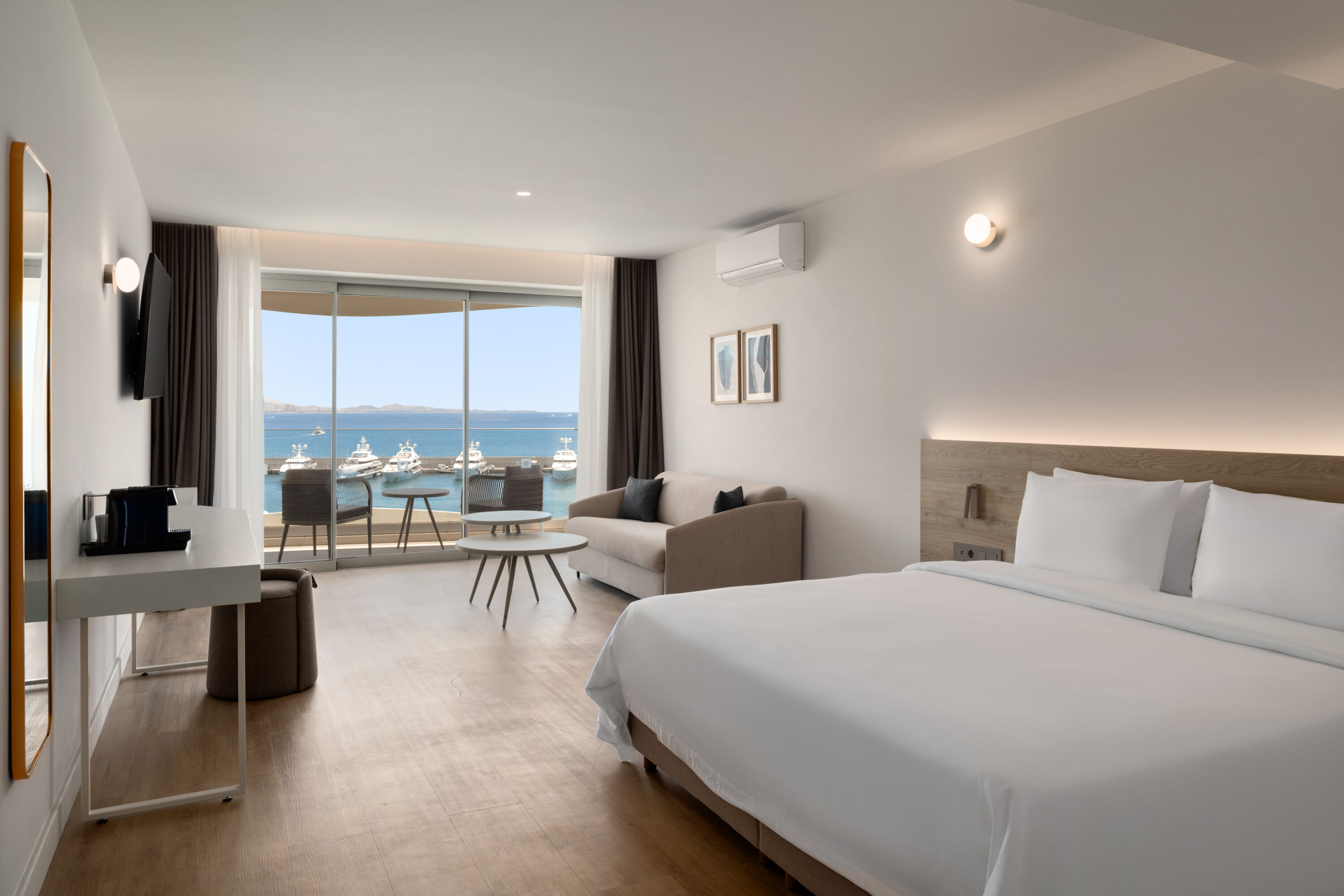 Guest room at the Wyndham Residences Piraeus Marina Zeas in Piraeus, Other than US/Canada