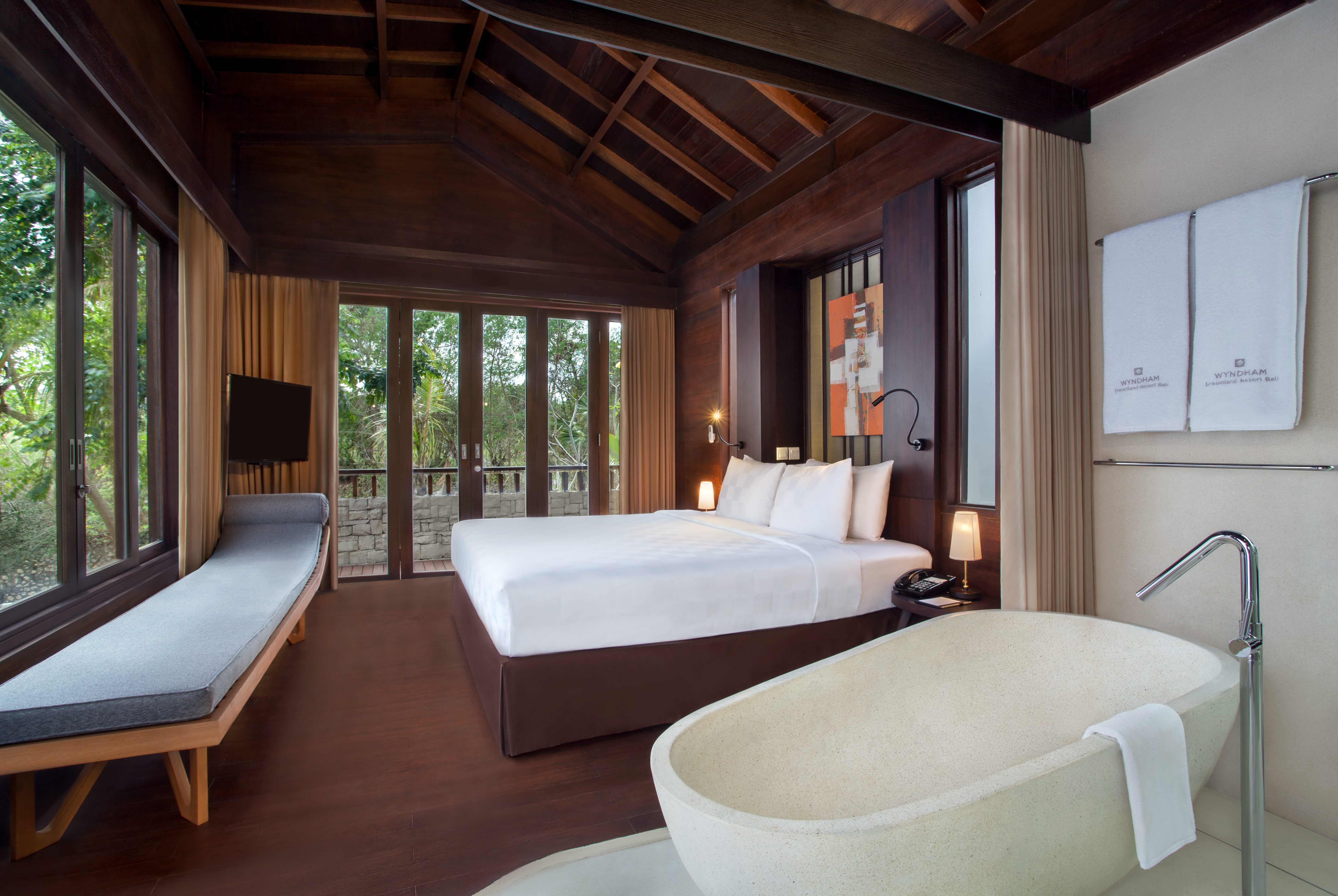 Guest room at the Wyndham Dreamland Resort Bali in Bali, Other than US/Canada