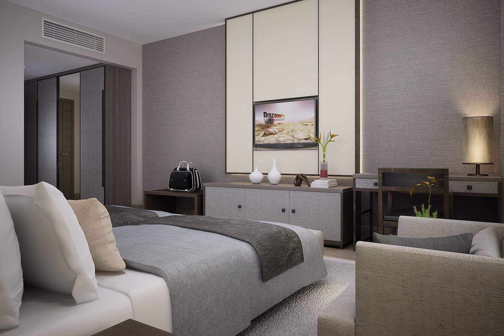 Guest room at the Wyndham Opi Hotel Palembang in Palembang, Other than US/Canada