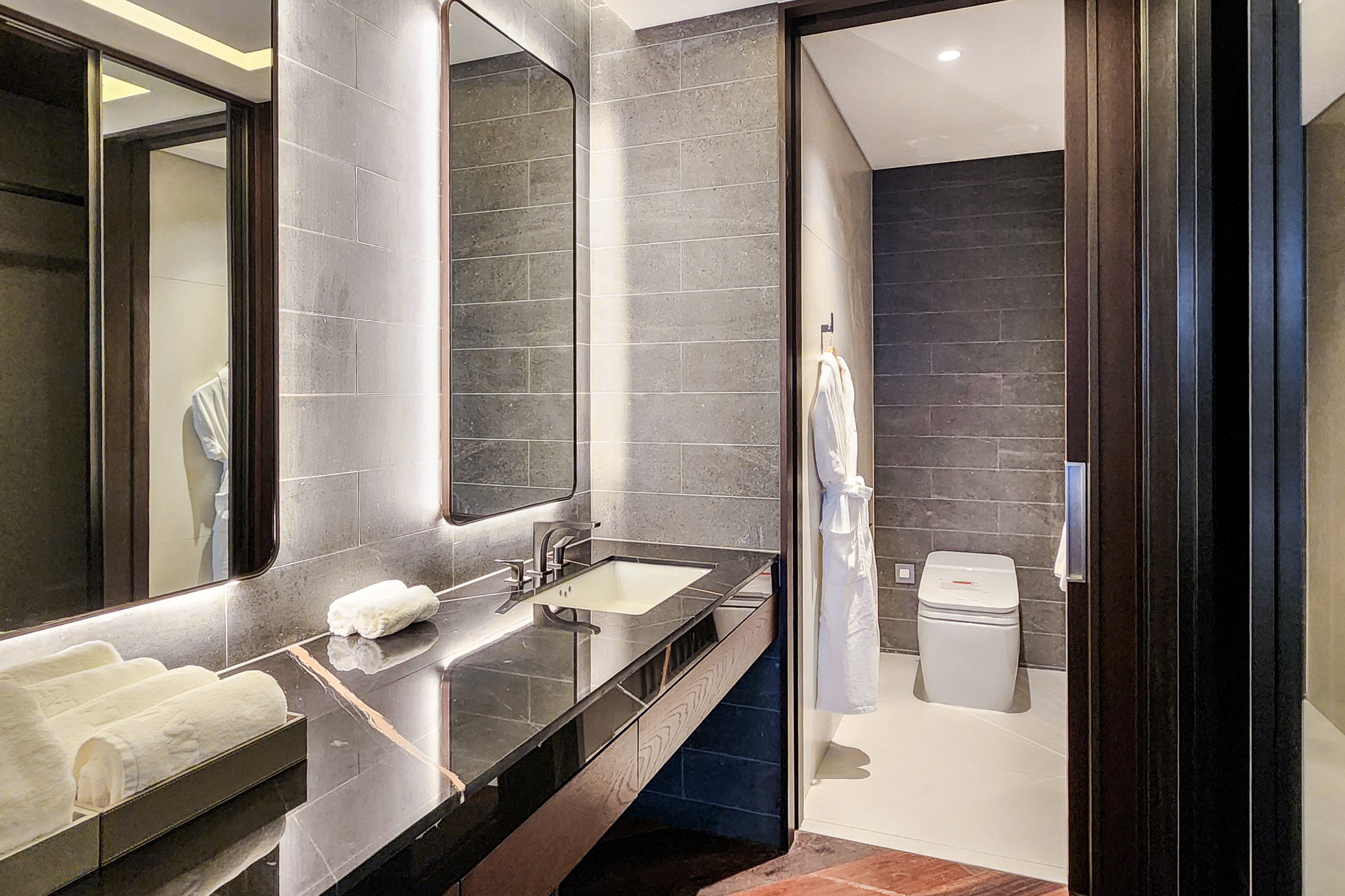 Guest room bath at the Wyndham Goseong Gangwon in Goseong gun, Other than US/Canada