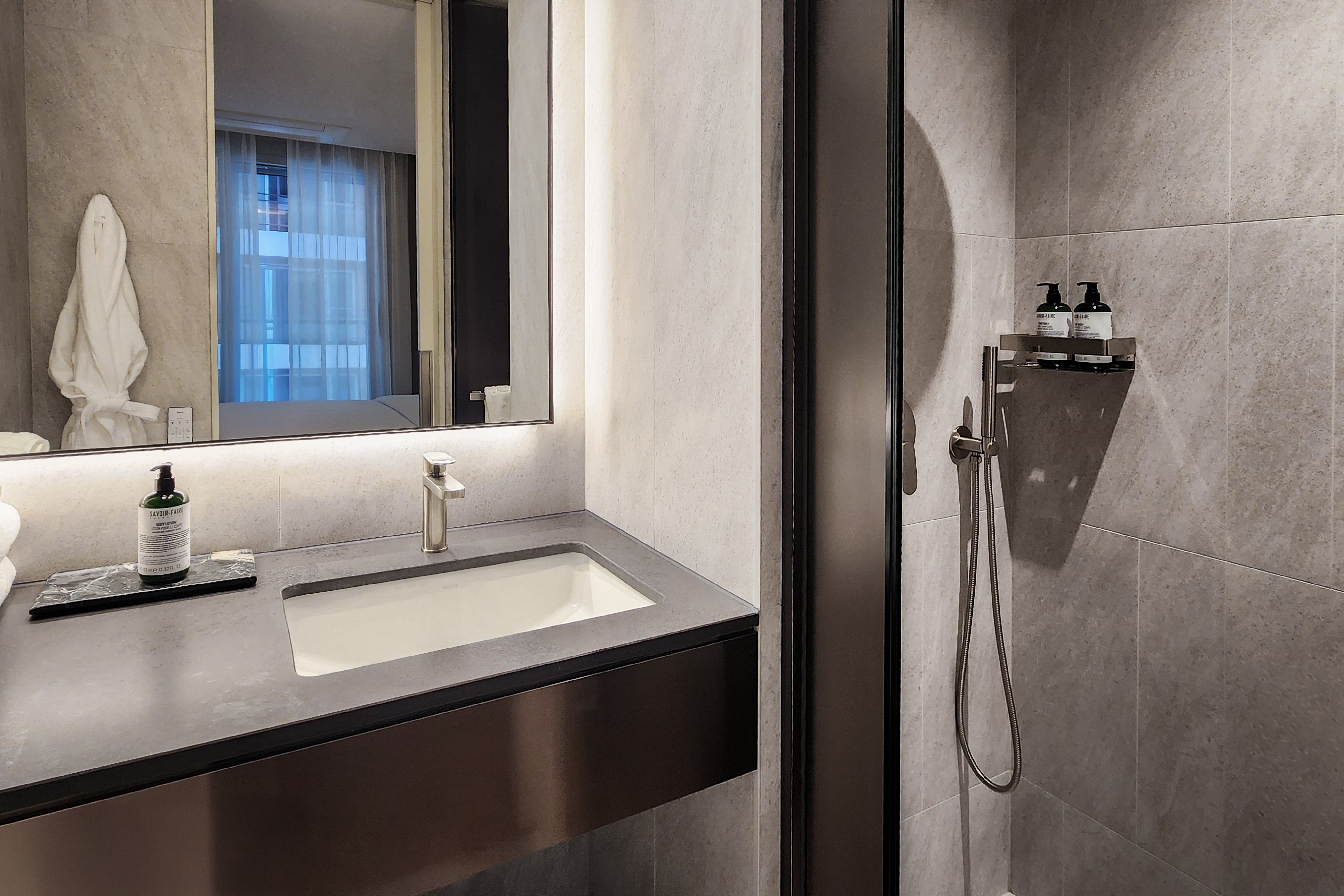 Guest room bath at the Wyndham Goseong Gangwon in Goseong gun, Other than US/Canada