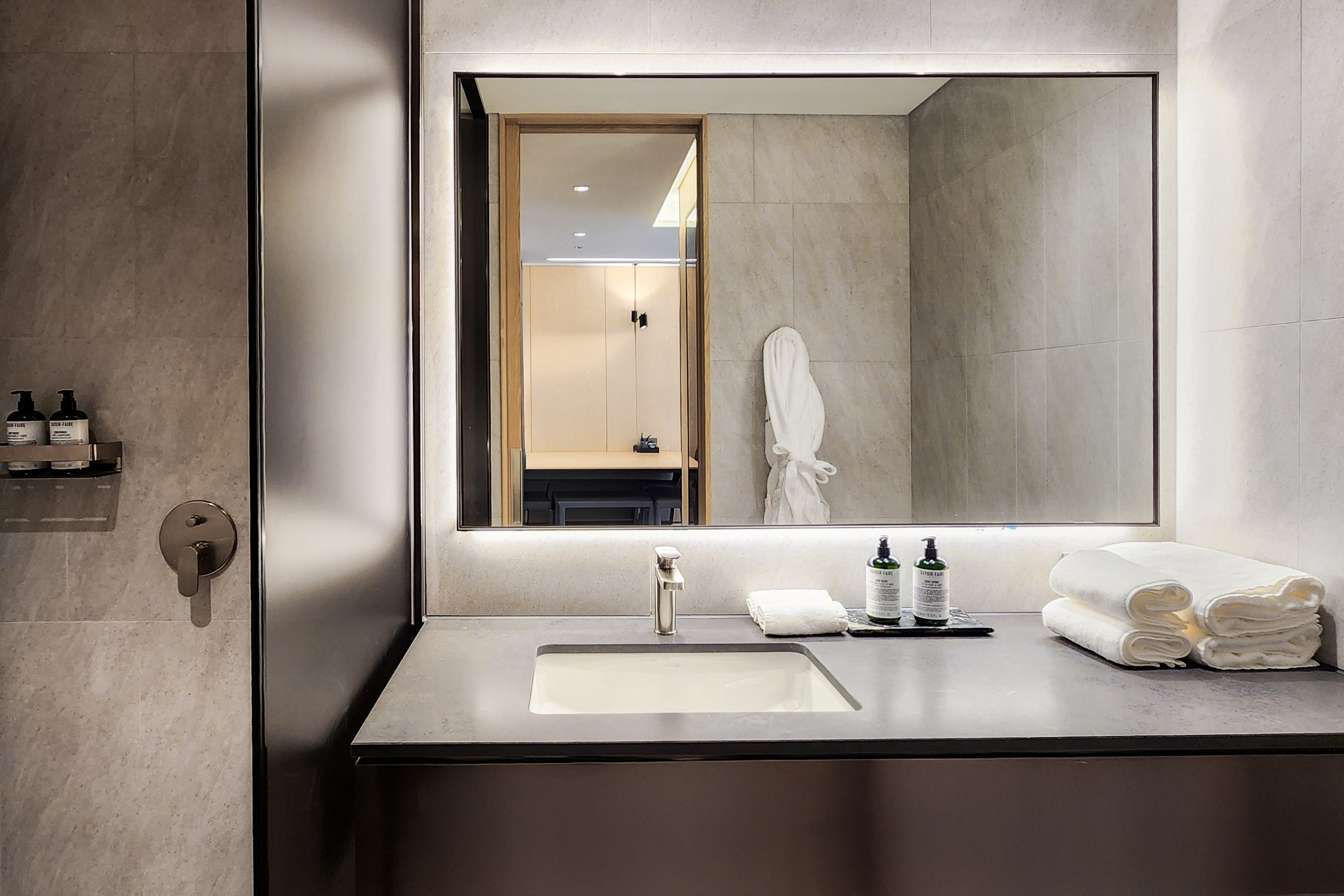 Guest room bath at the Wyndham Goseong Gangwon in Goseong gun, Other than US/Canada