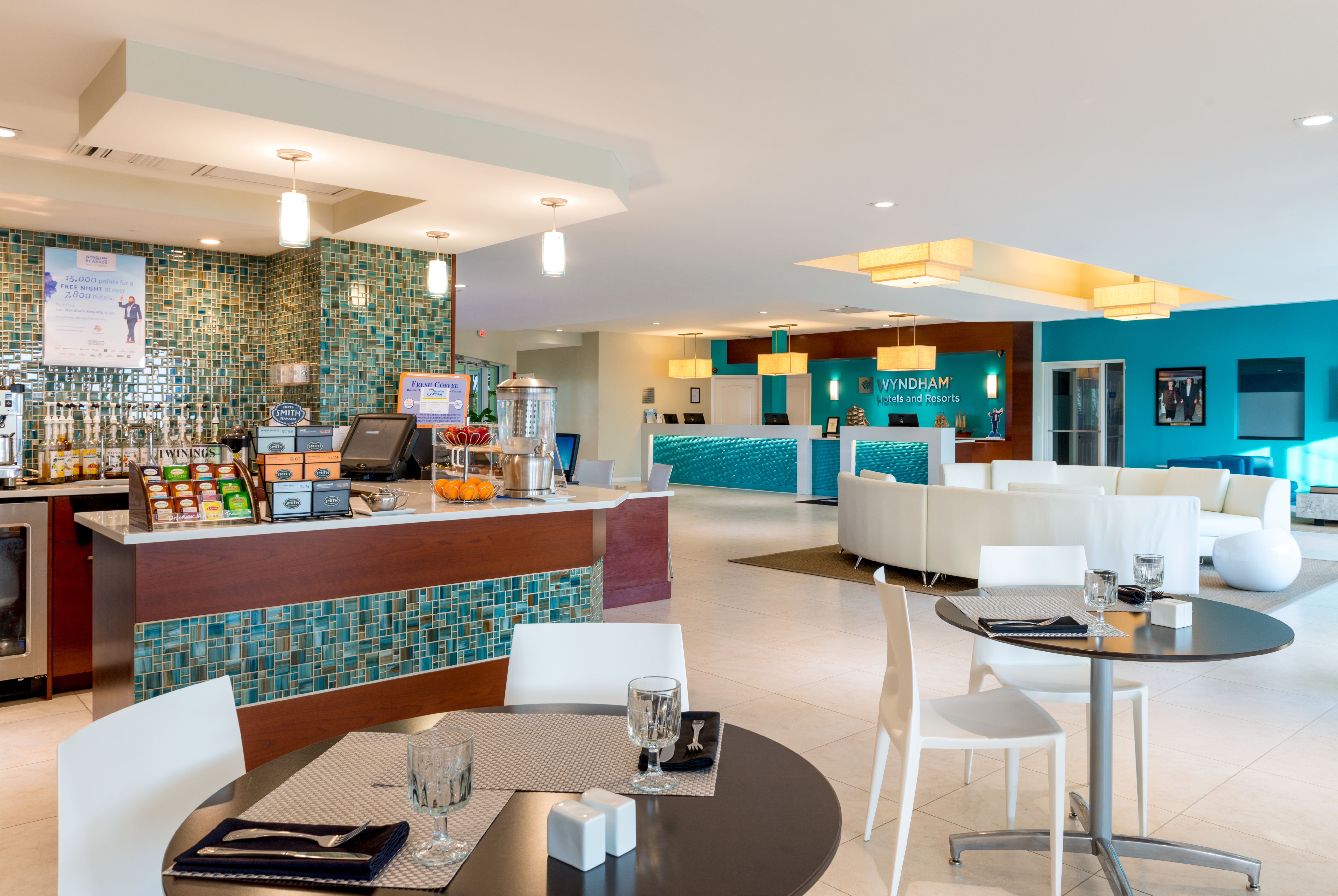 Wyndham Reef Resort Grand Cayman lobby feature in East End, Other than US/Canada