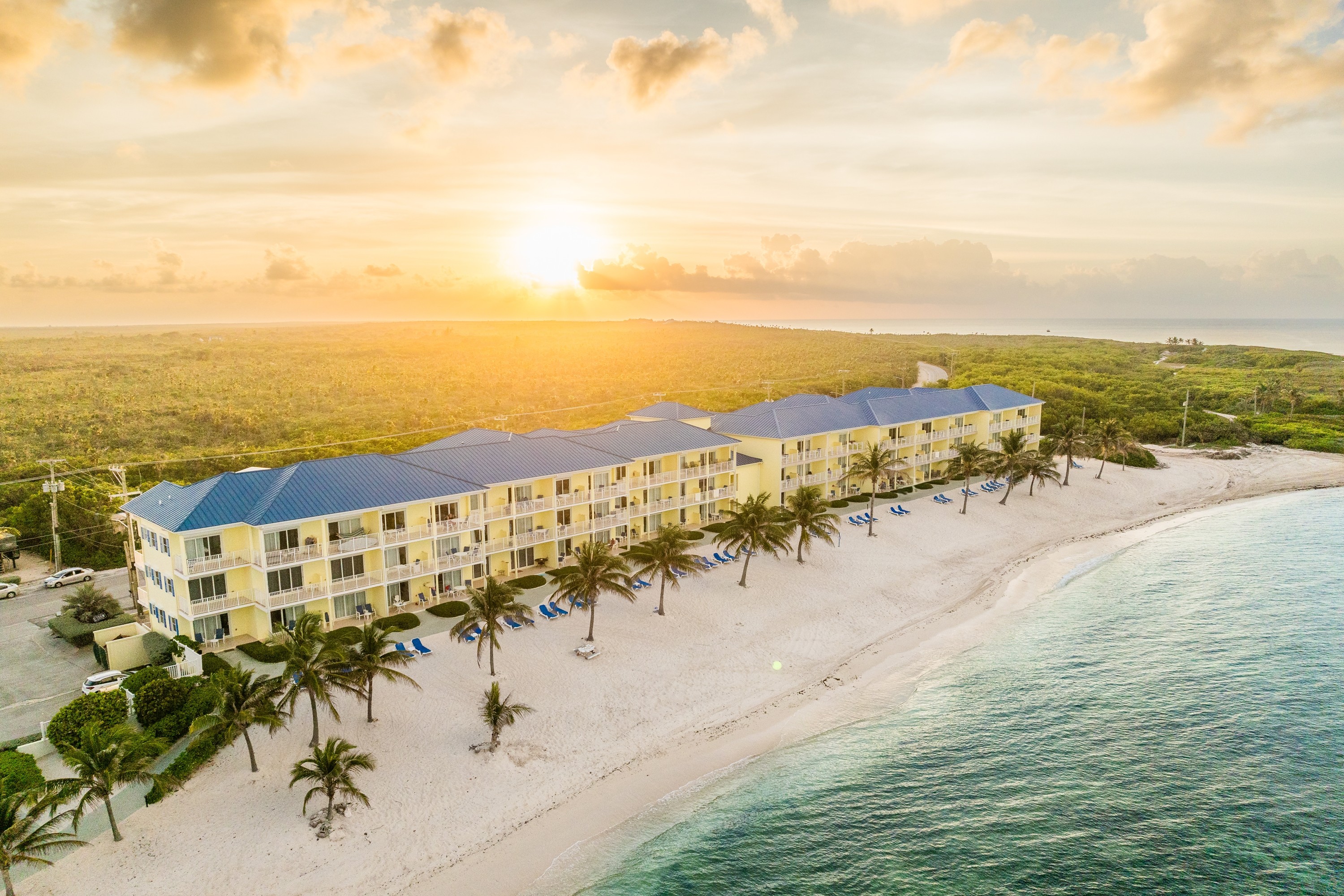 Aerial View of Wyndham Reef Resort Grand Cayman hotel in East End, Other than US/Canada