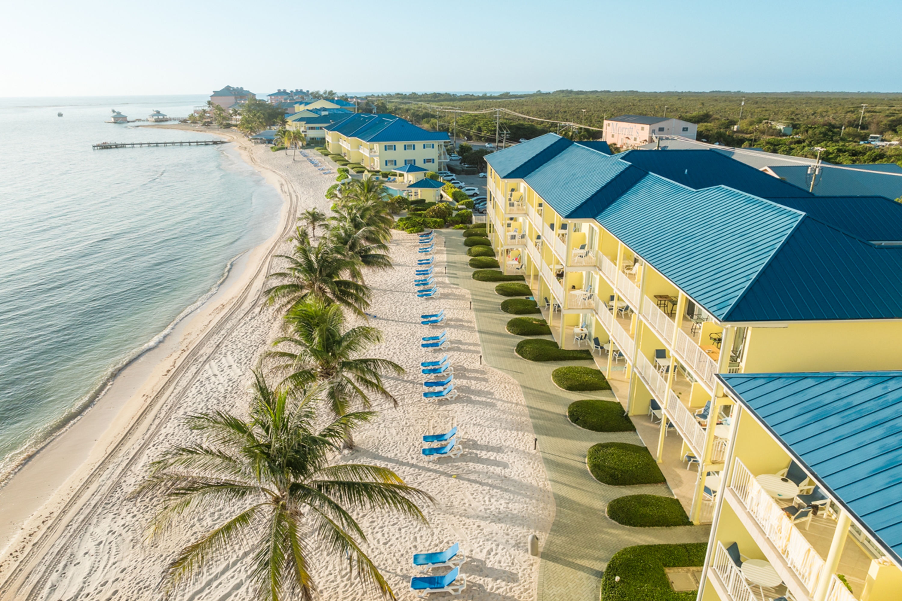Aerial View of Wyndham Reef Resort Grand Cayman hotel in East End, Other than US/Canada
