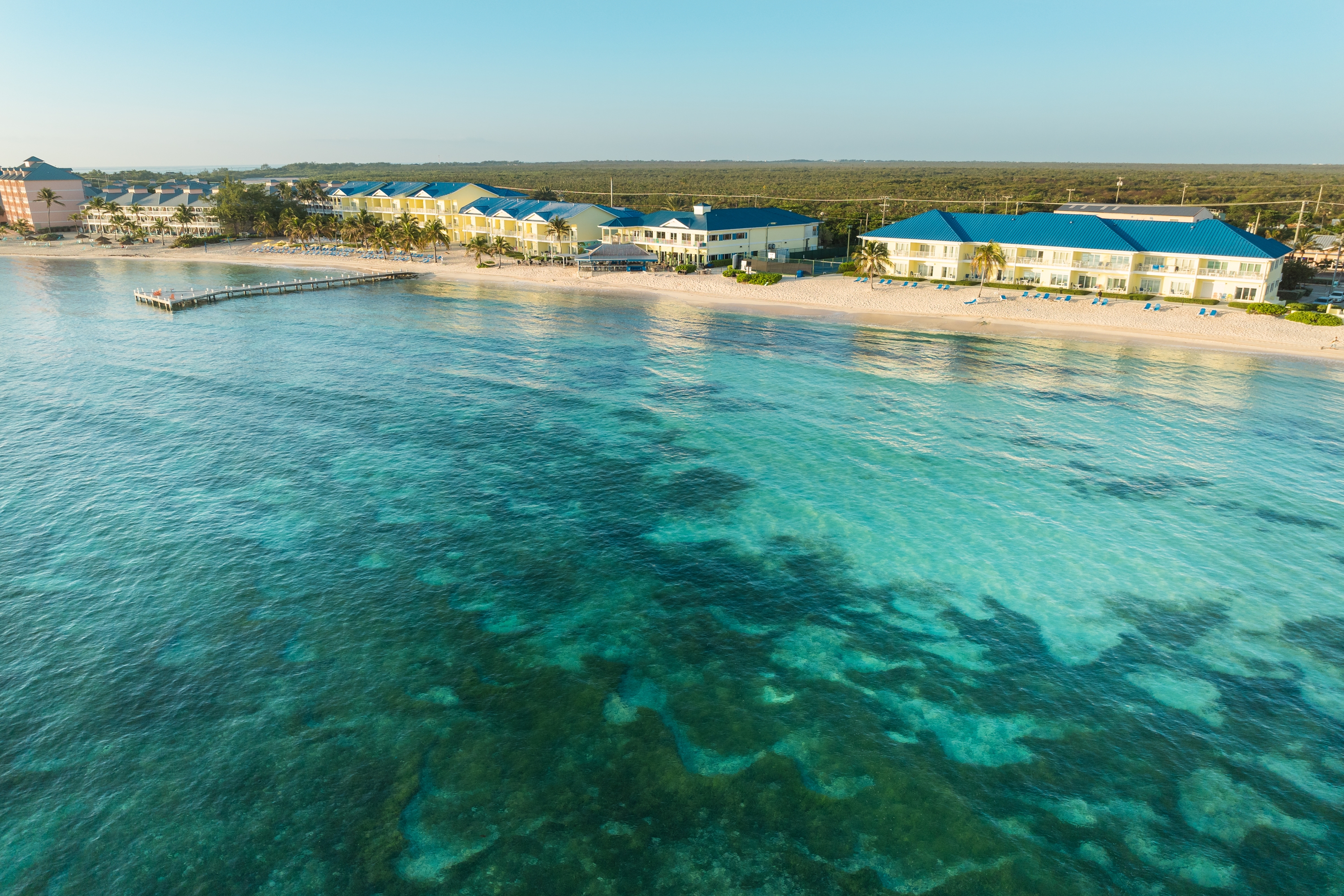 Aerial View of Wyndham Reef Resort Grand Cayman hotel in East End, Other than US/Canada