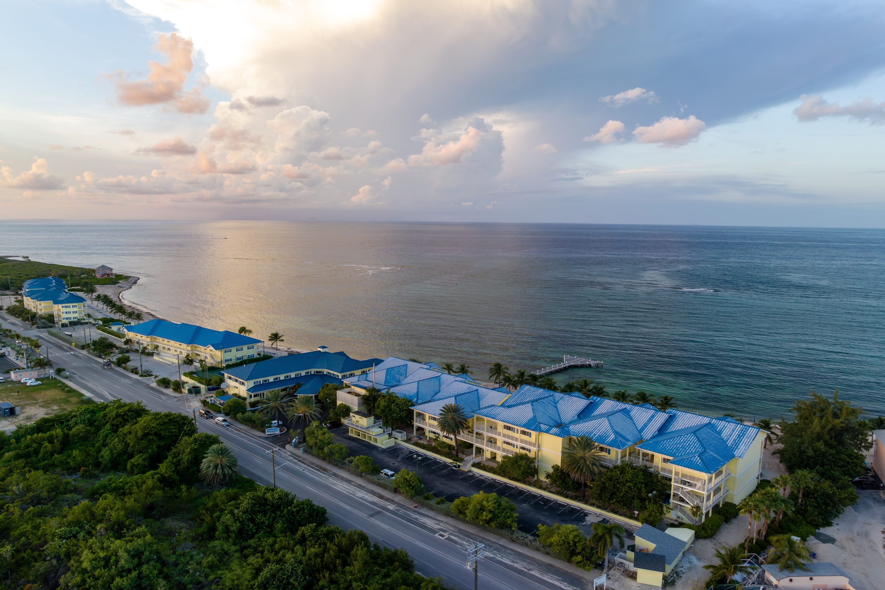 Aerial View of Wyndham Reef Resort Grand Cayman hotel in East End, Other than US/Canada