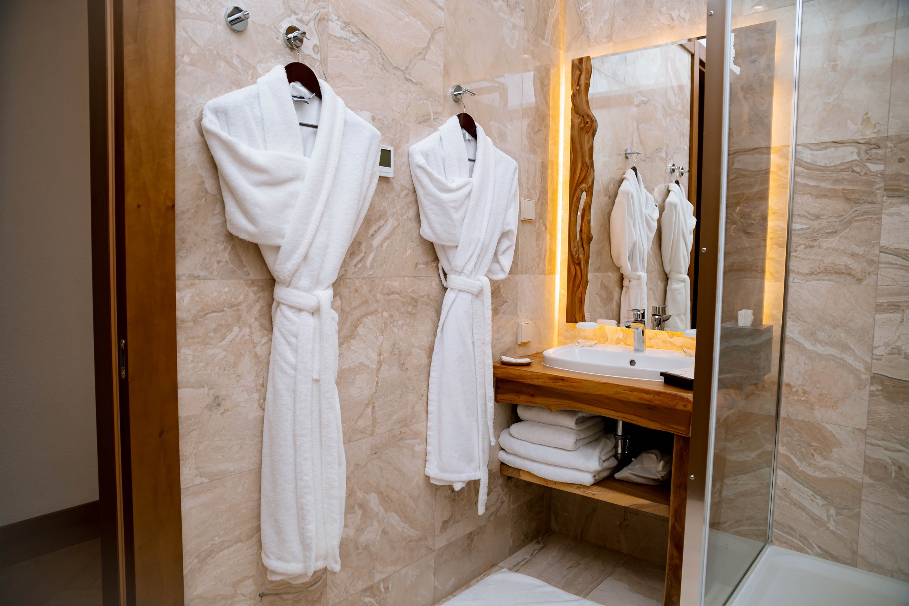 Guest room bath at the Wyndham Residences Aqkol in Aqkol, Other than US/Canada