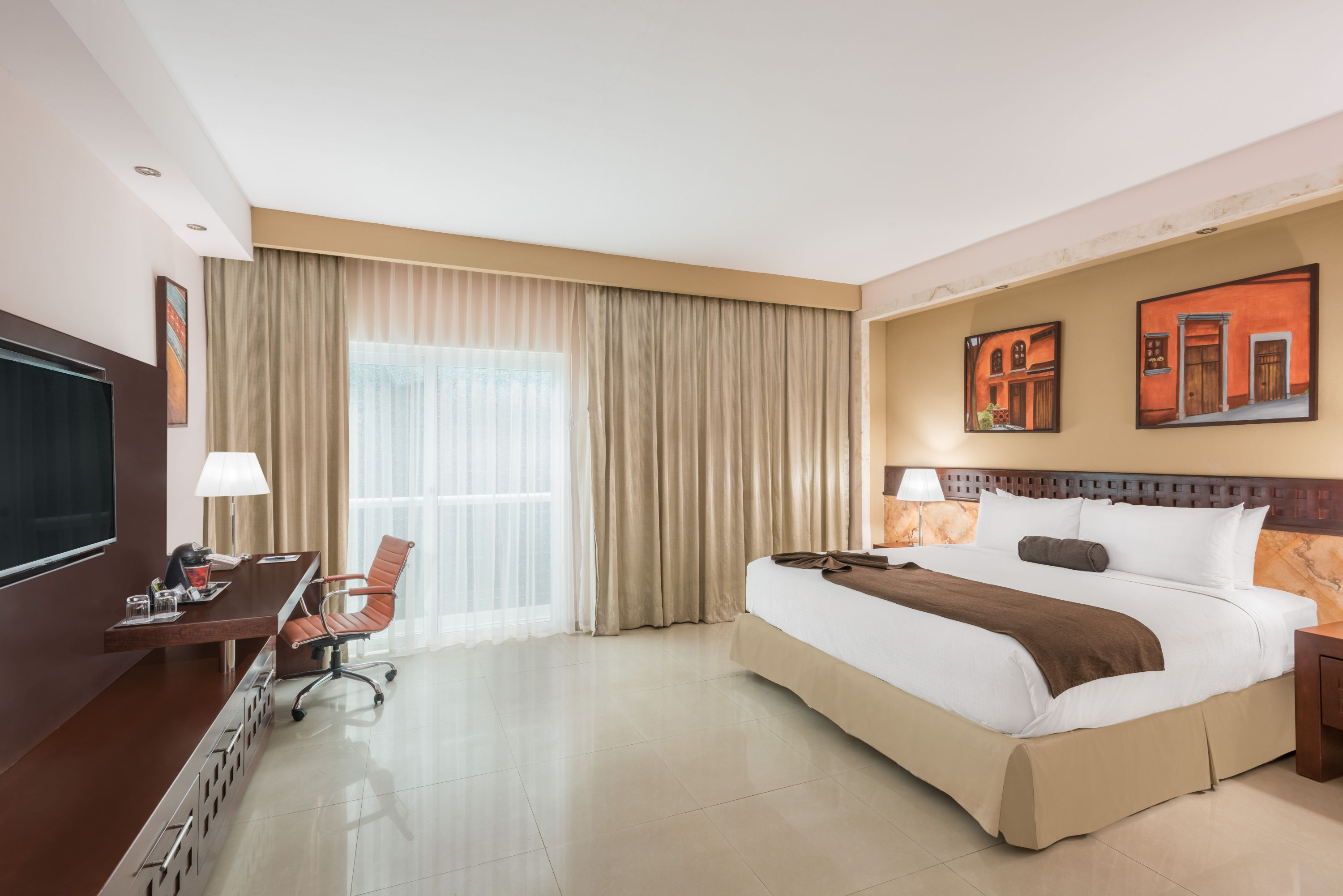 Guest room at the Wyndham Merida in Merida, Other than US/Canada