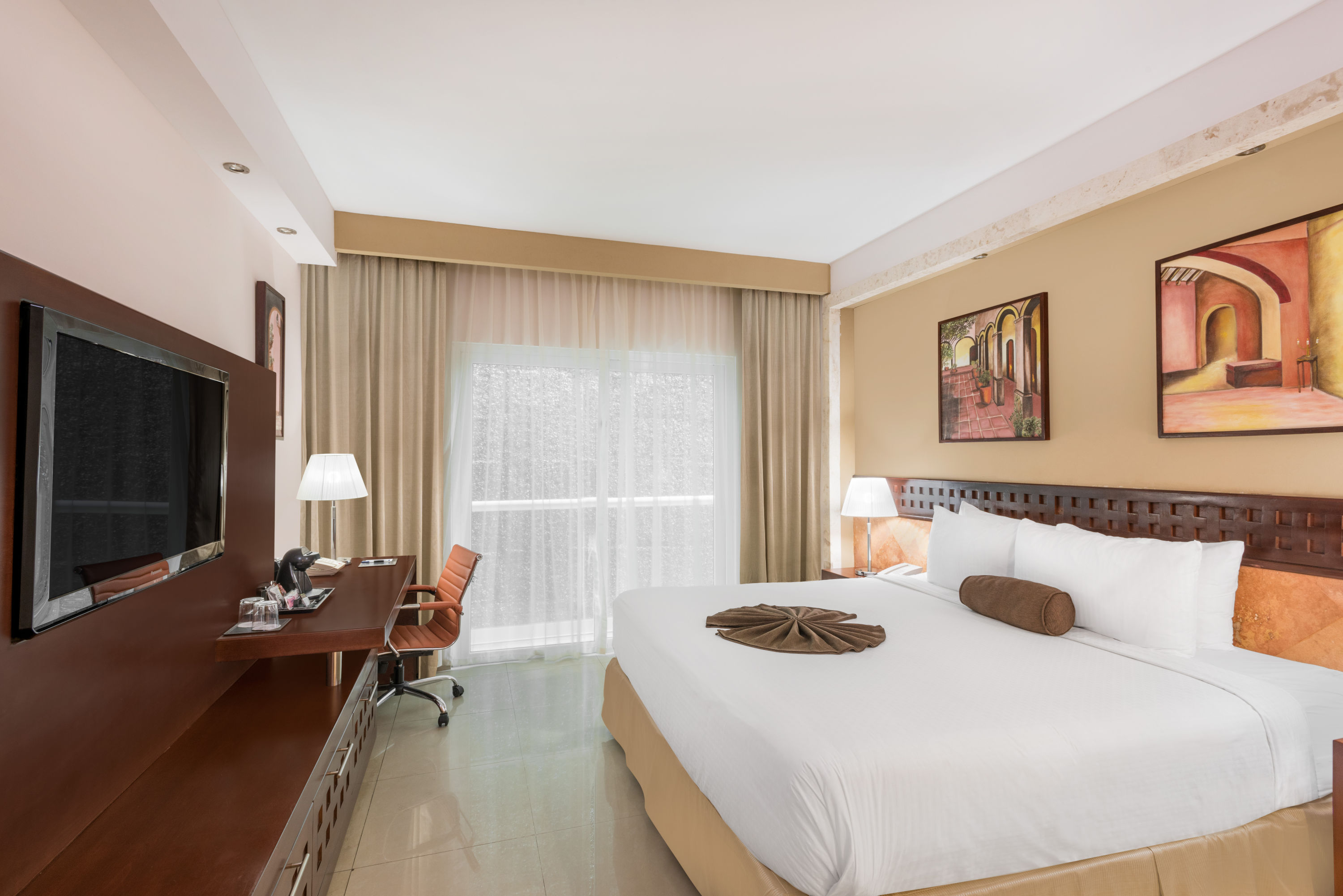 Guest room at the Wyndham Merida in Merida, Other than US/Canada