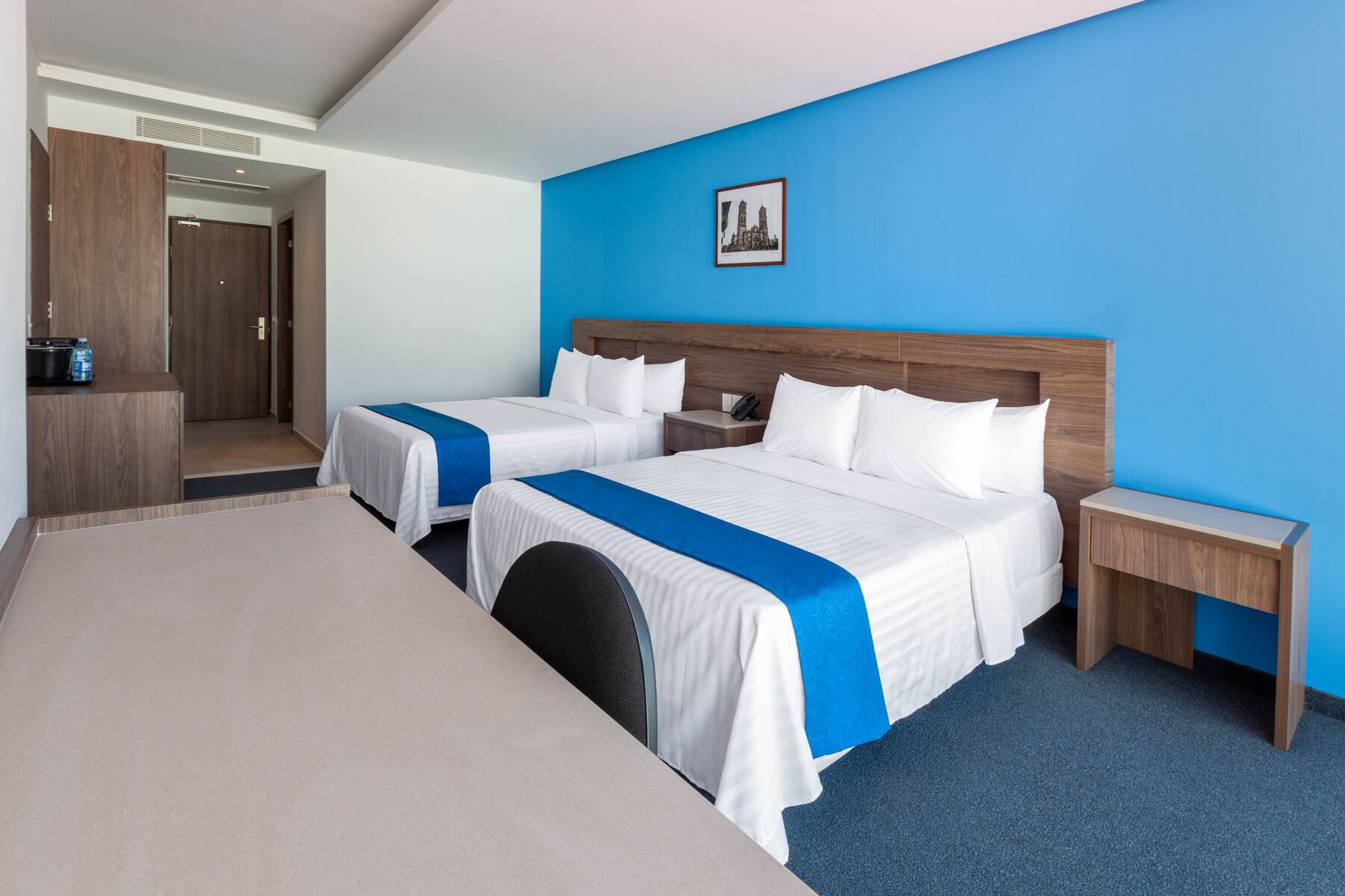 Guest room at the Wyndham Puebla Angelopolis in Puebla, Other than US/Canada