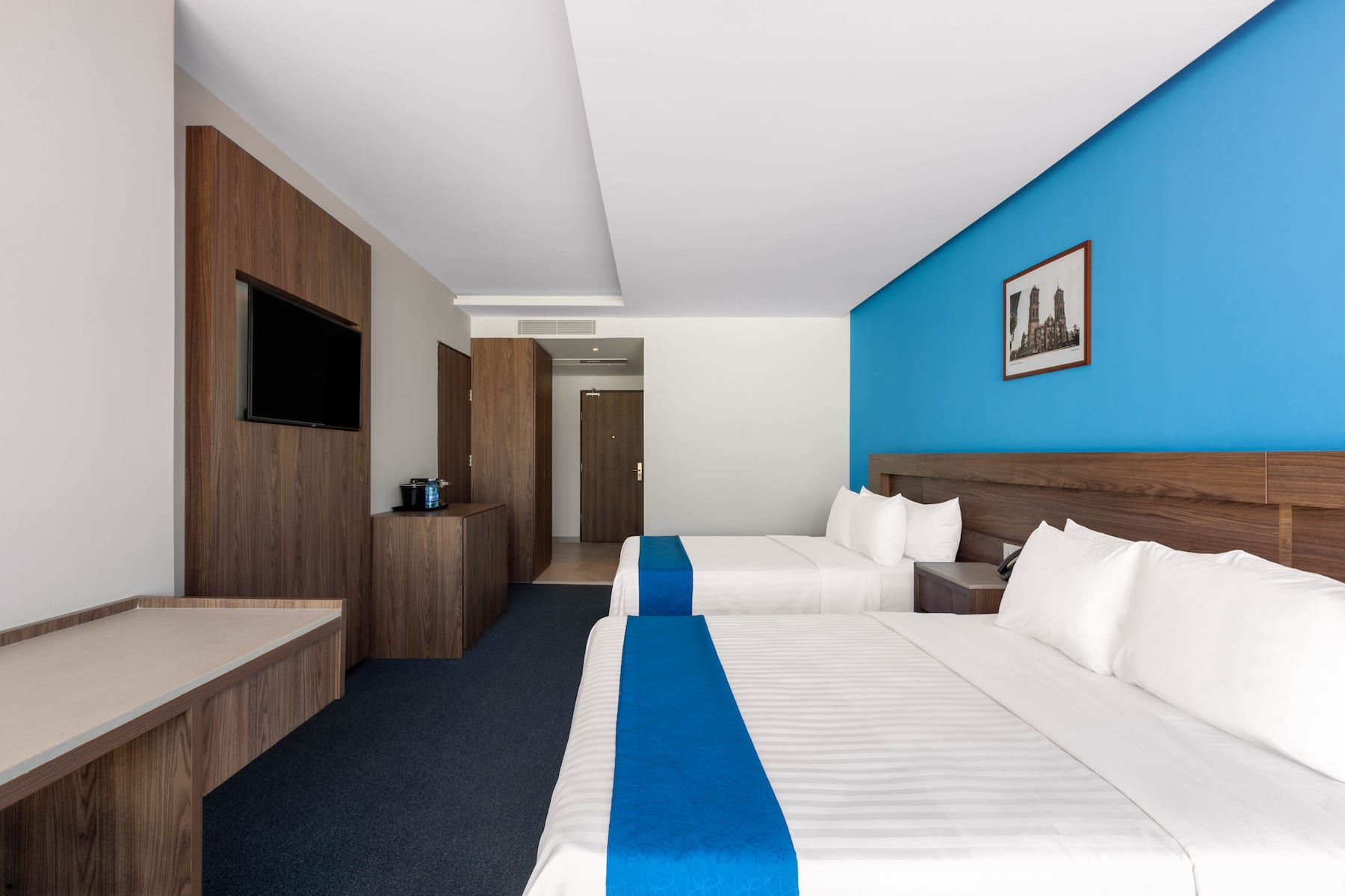 Guest room at the Wyndham Puebla Angelopolis in Puebla, Other than US/Canada