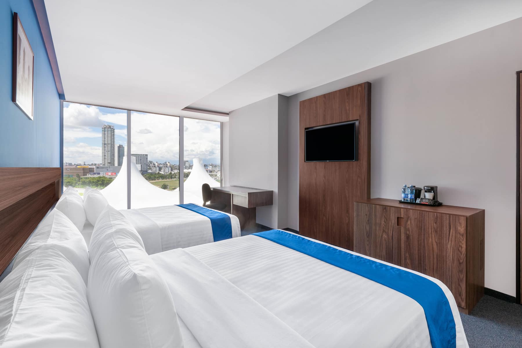 Guest room at the Wyndham Puebla Angelopolis in Puebla, Other than US/Canada